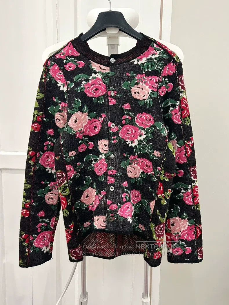 Comme des Garcons Comme des Garcons Mainline floral double-sided sweater car Size S / US 4 / IT 40 - 1 Thumbnail