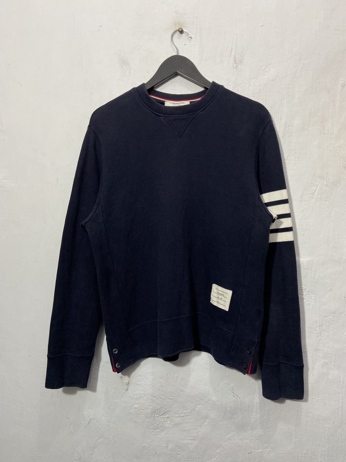 Thom Browne Thom Browne - 4 Bar Loopback Sweatshirt Size US L / EU 52-54 / 3 - 7 Thumbnail