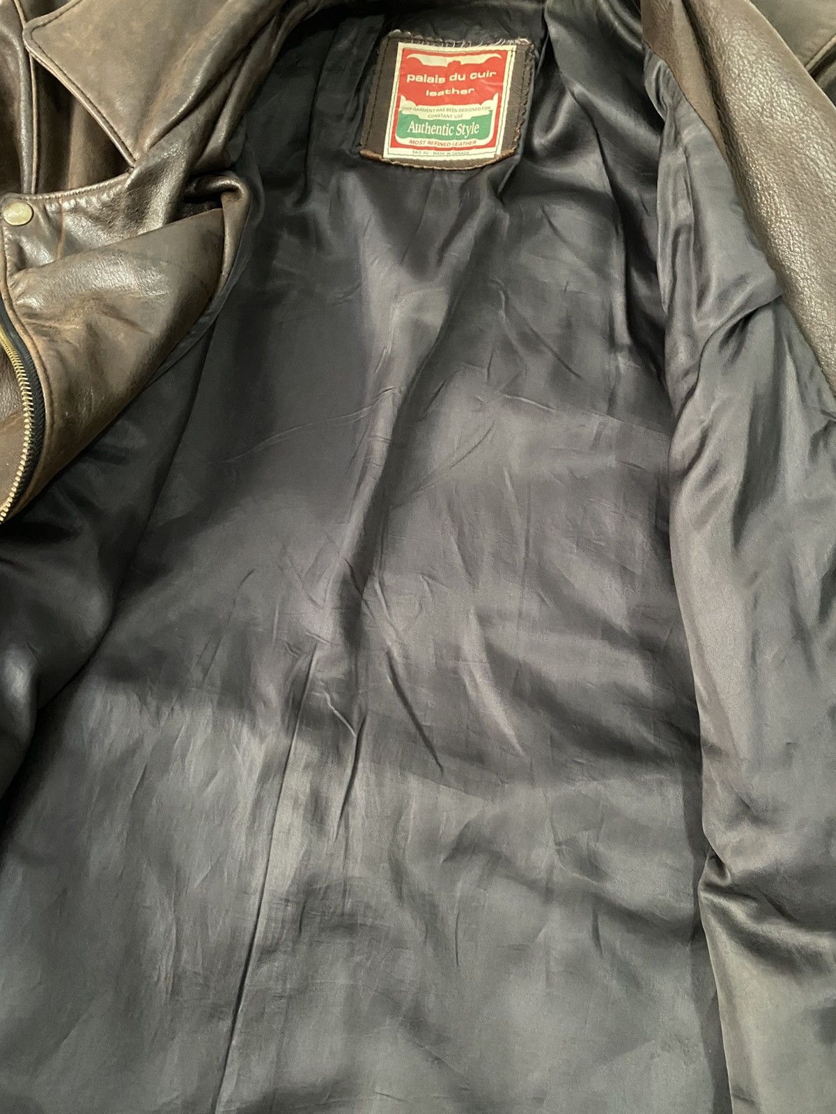 Vintage Vintage biker leather jacket Size US L / EU 52-54 / 3 - 7 Thumbnail