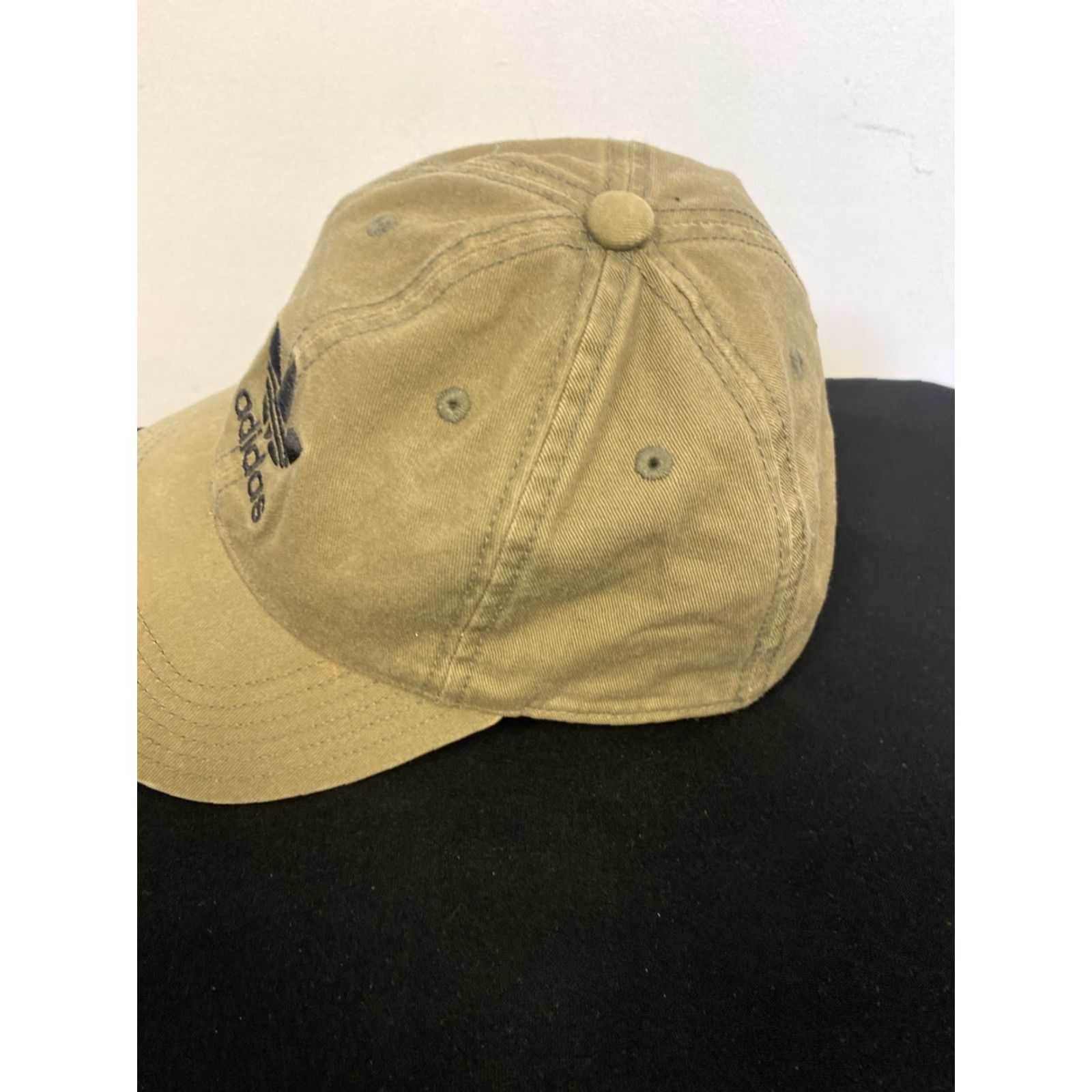 Adidas Adidas Distressed Look Baseball Cap Adjustable Green Logo Unisex Adults Size ONE SIZE - 2 Thumbnail