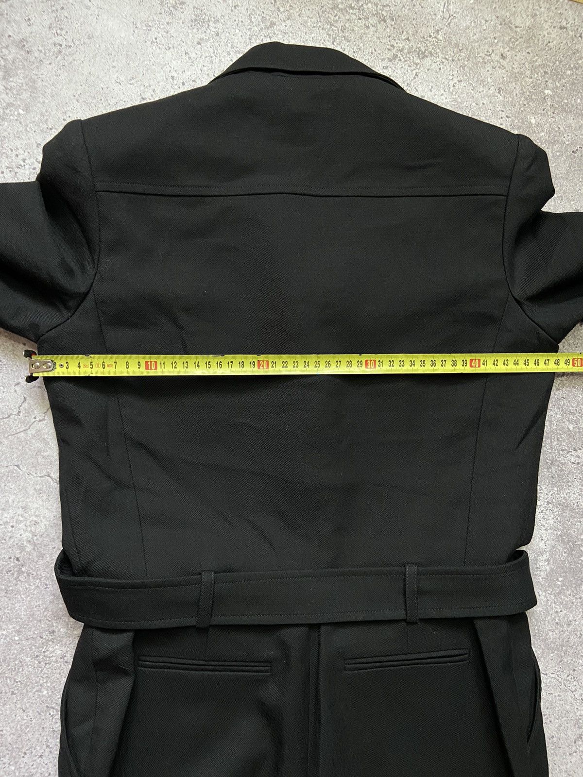 Saint Laurent Paris Saint Laurent Belted Jumpsuit Black Wool Size 30" / US 8 / IT 44 - 21 Thumbnail