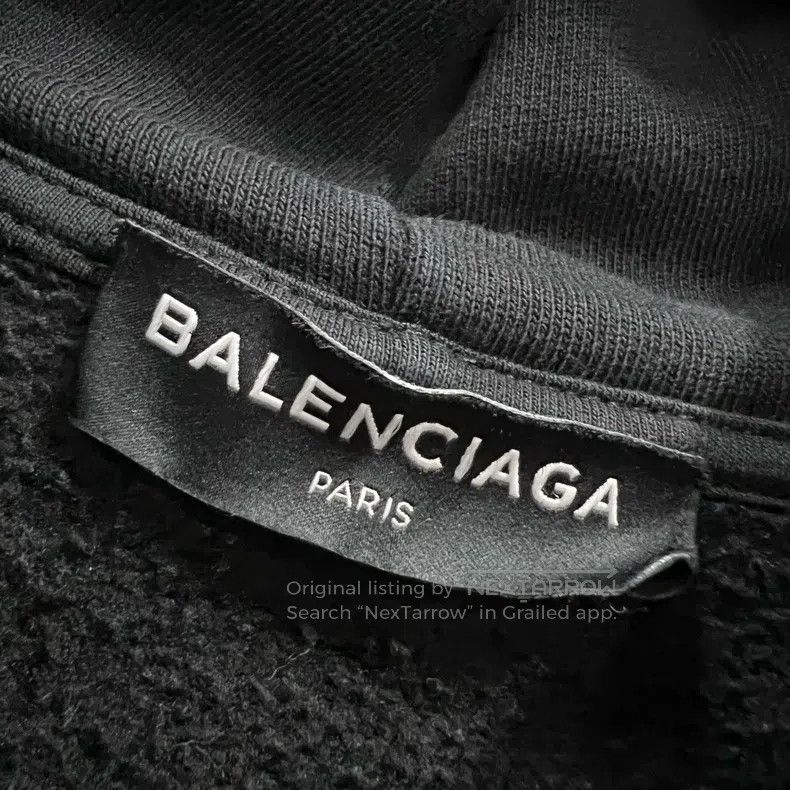 Balenciaga Balenciaga Black number printed hoodie Size US S / EU 44-46 / 1 - 3 Thumbnail