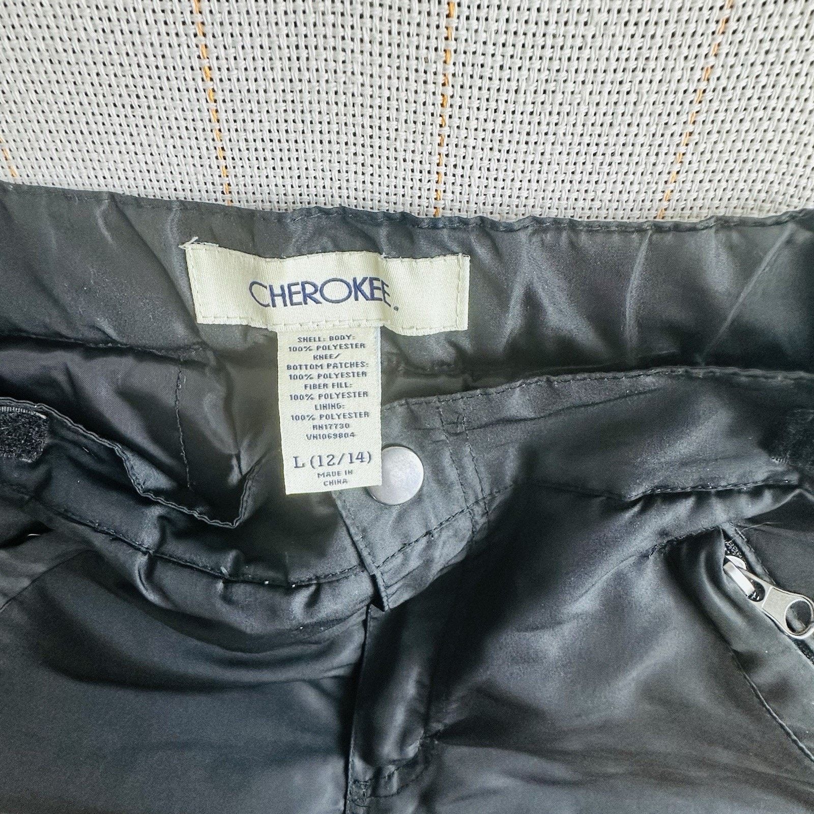 Cherokee Youth Boys Champion Snow Winter Ski Pants Insulated Black Size 34" / US 12 / IT 48 - 3 Thumbnail