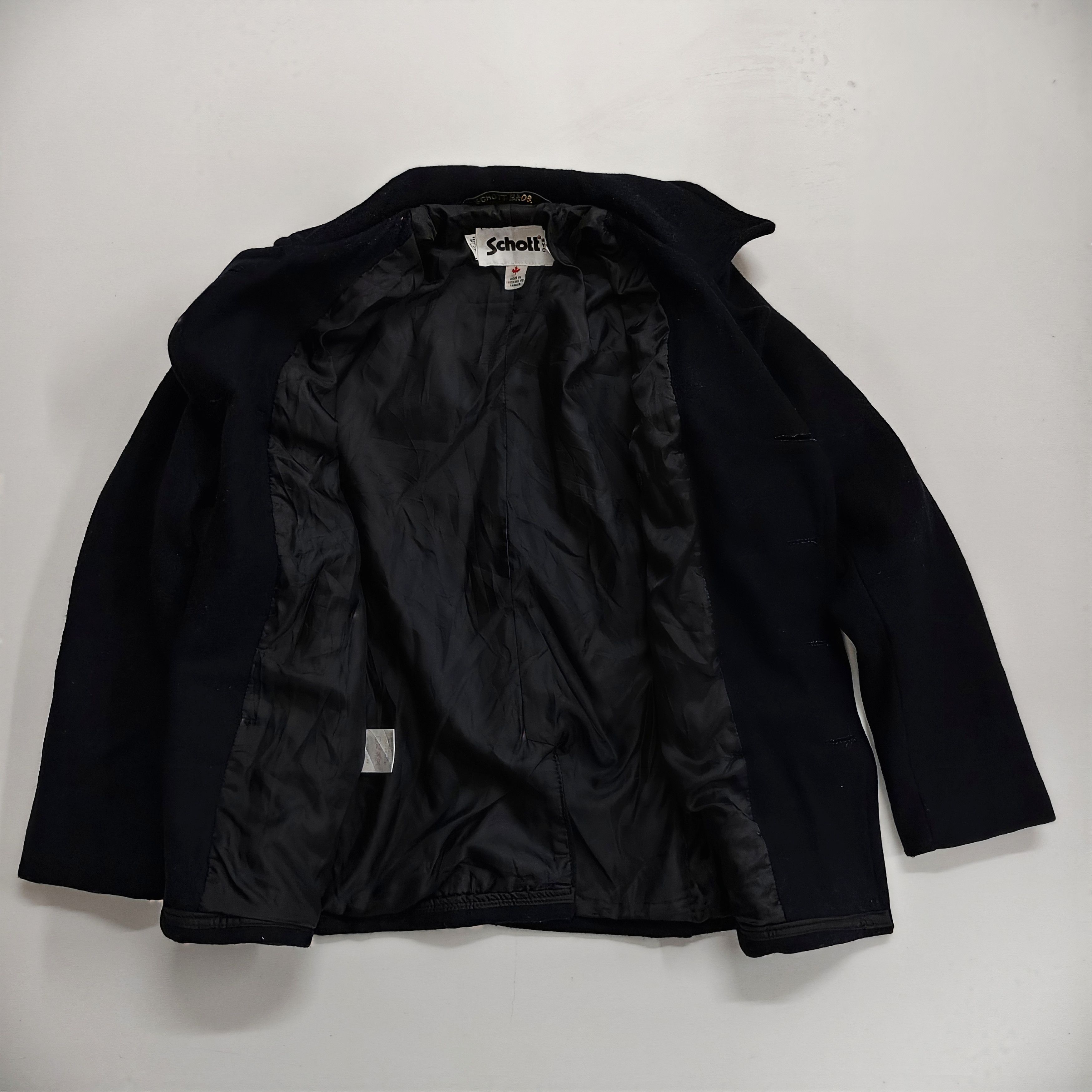 Schott Schott X Earth Music & Ecology Pea Coat #J1 Size S / US 4 / IT 40 - 3 Thumbnail