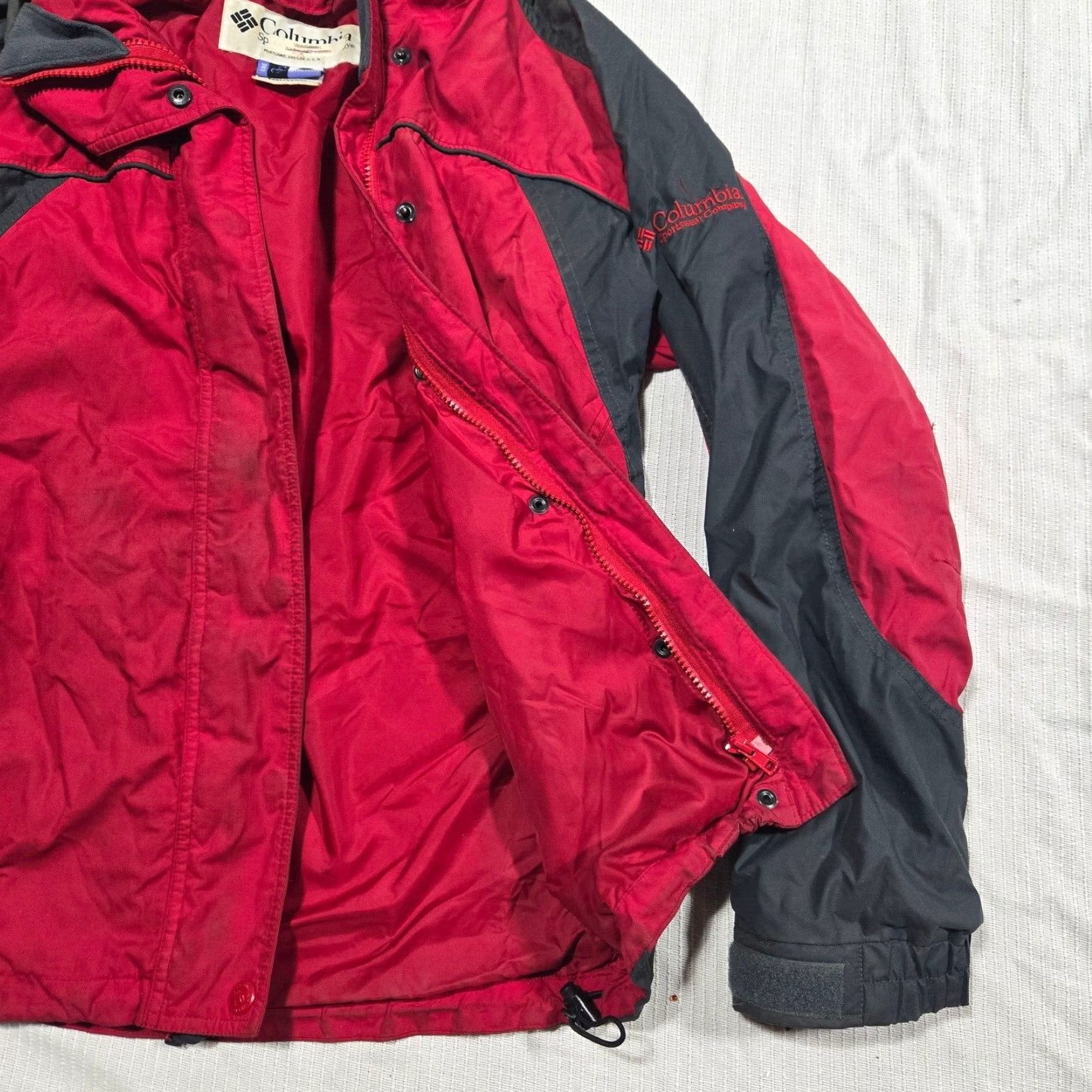 Vintage Columbia Women's Red 3-in-1 Interchange Long Sleeve Zip Jacket Small Size S / US 4 / IT 40 - 2 Thumbnail