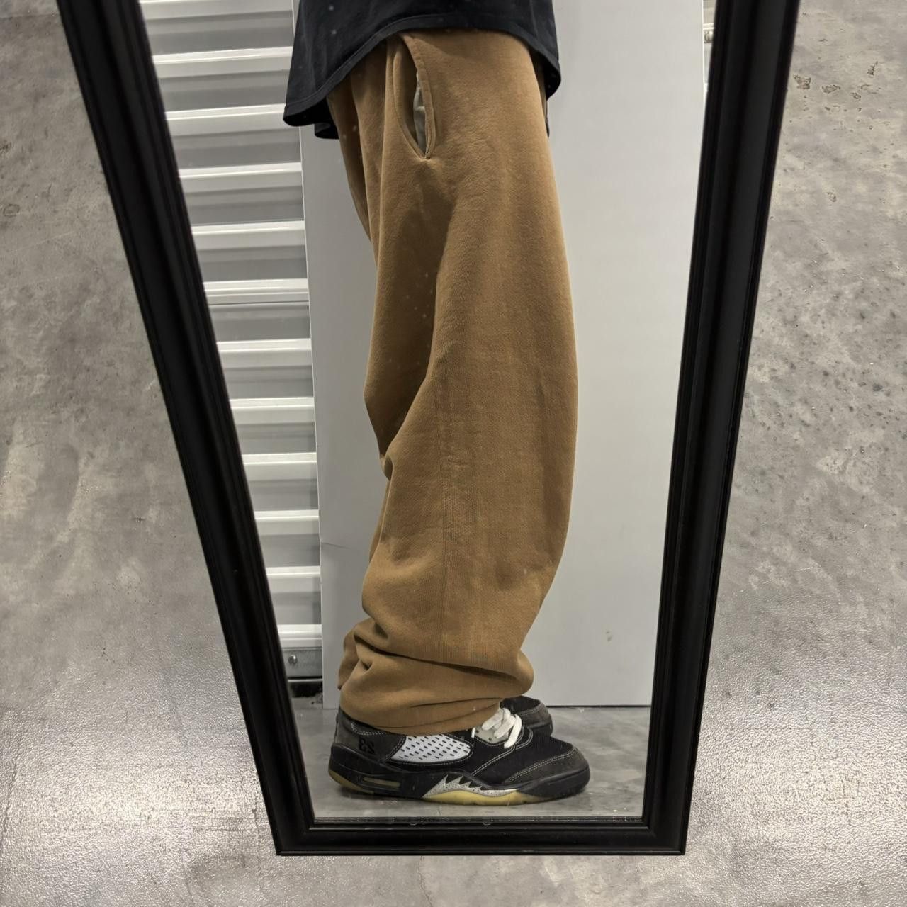 Japanese Brand × Vintage Crazy Vintage 90s Brown Streetwear Skater Essential Sweatpants! Size US 36 / EU 52 - 2 Thumbnail