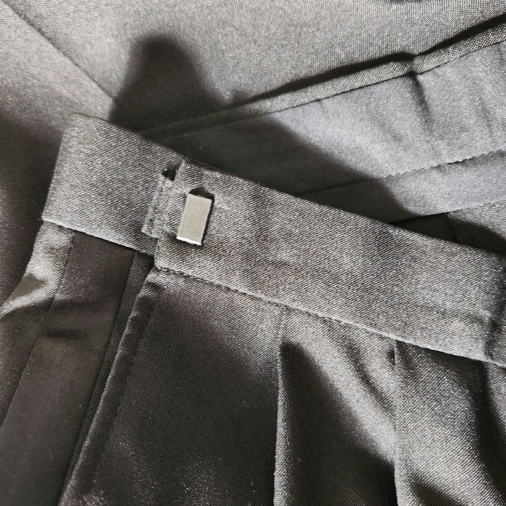 Vintage VINTAGE Stage Accents Black Adjustable Waist Pleated Tuxedo Pants Theater-Size 33-35 Mens Size 44L - 7 Thumbnail