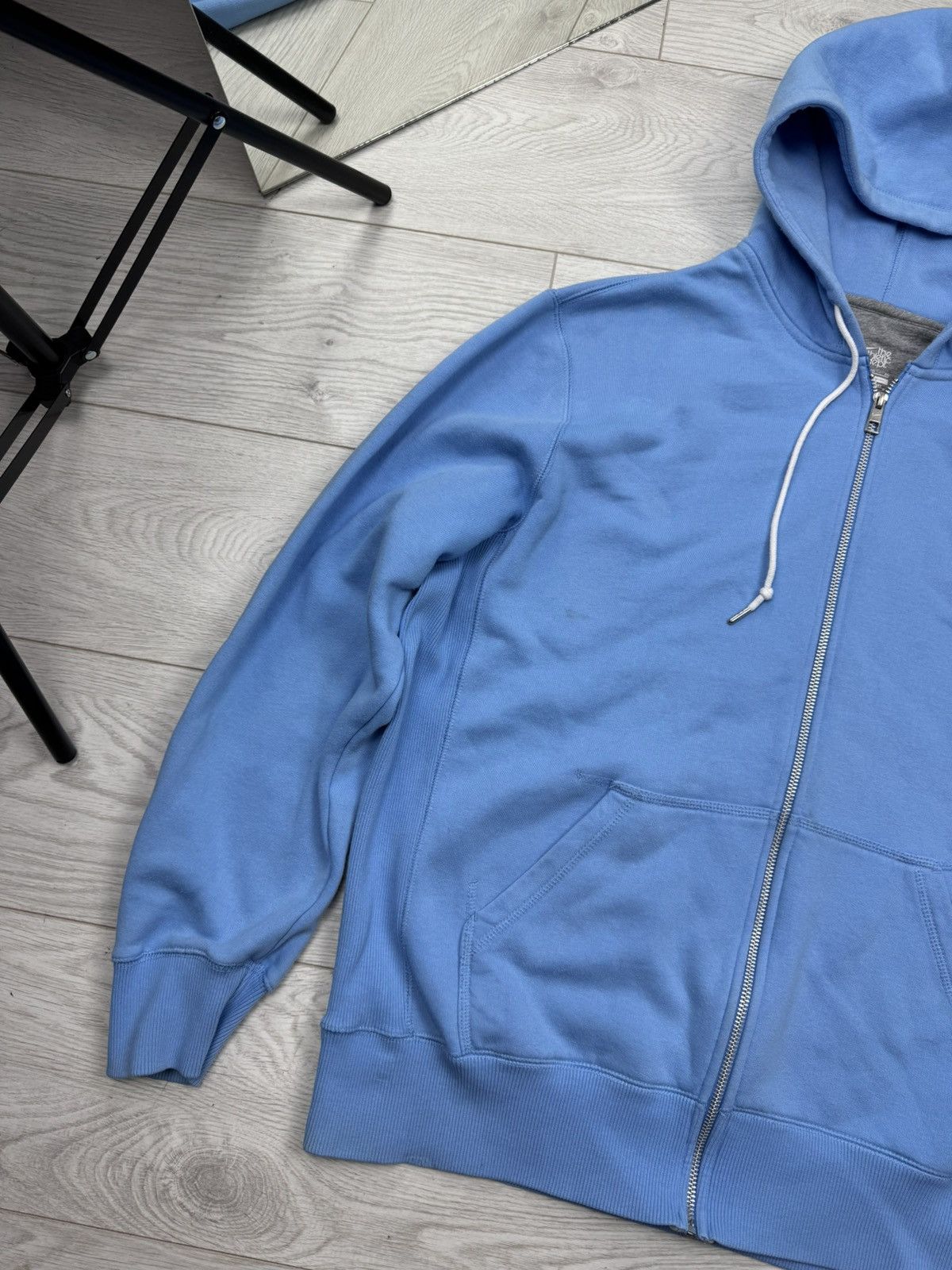 Nike × Vintage Vintage 00s Nike Air Hip Hop Vibe Zip Up Hoodie Baby Blue Size US L / EU 52-54 / 3 - 2 Thumbnail
