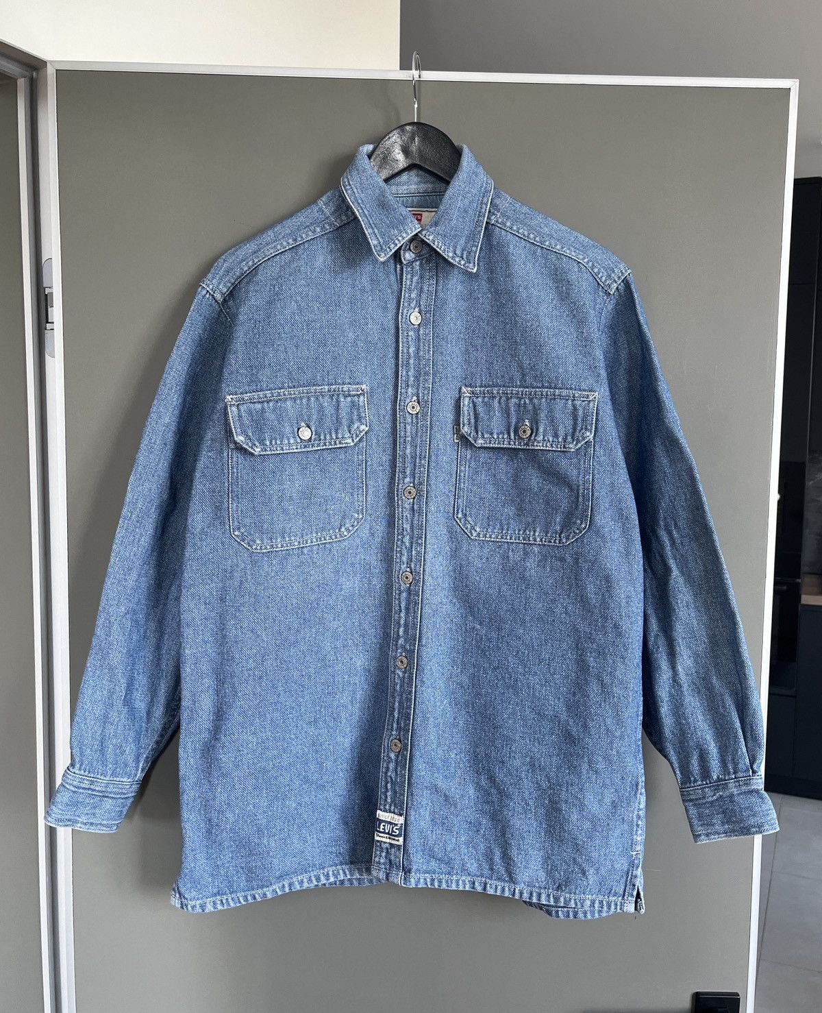 Levi's × Levi's Vintage Clothing × Vintage Levis Vintage Silvertab Denim Overshirt Size US S / EU 44-46 / 1 - 2 Thumbnail