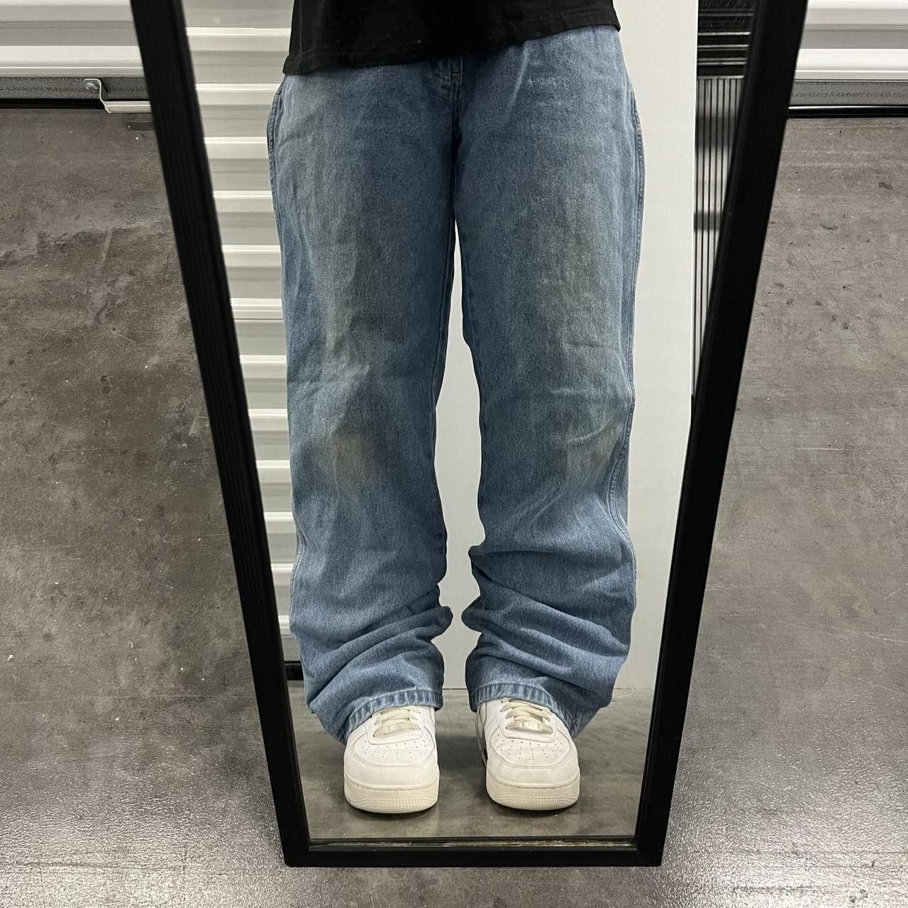 Japanese Brand × Vintage Vintage Y2K Super Baggy Medium Wash Skater Style Denim Jeans Size US 36 / EU 52 - 1 Thumbnail