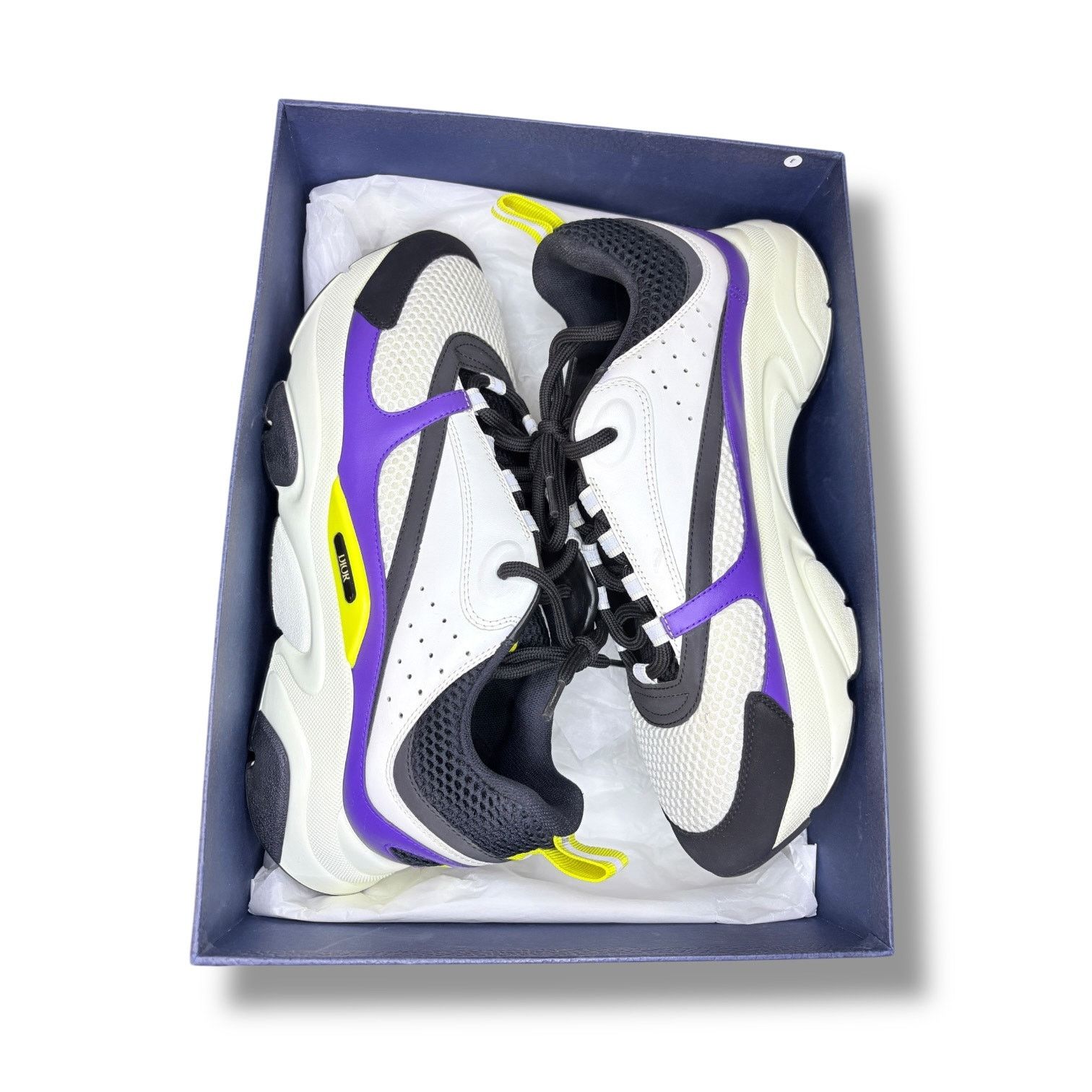 Dior Dior B22 "Laker" Purple / Yellow / Black Sneakers |Size 10US Size US 10 / EU 43 - 1 Thumbnail