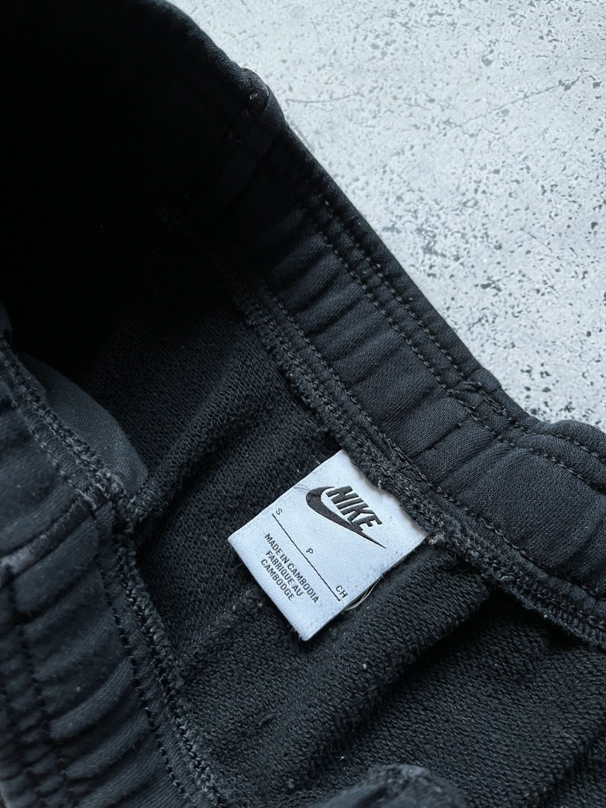 Nike × Vintage Vintage Nike Drill Sweatpants Mini Logo Black Joggers Y2K Size US 30 / EU 46 - 5 Thumbnail