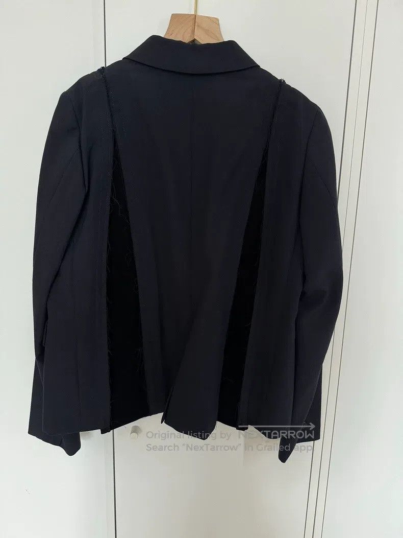 Comme des Garcons Comme Des Garcons Ripped Blazer Velvet Patchwork Size XS / US 0-2 / IT 36-38 - 6 Thumbnail