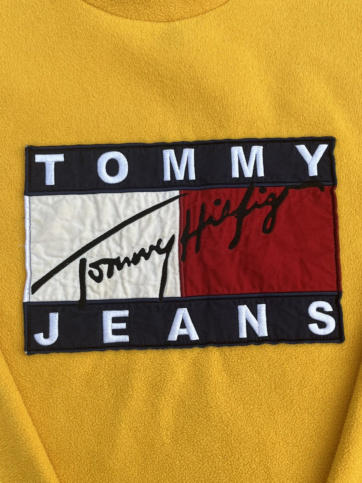 Tommy Hilfiger VINTAGE 90’S TOMMY JEANS FLEECE SWEATER Size US XL / EU 56 / 4 - 4 Thumbnail