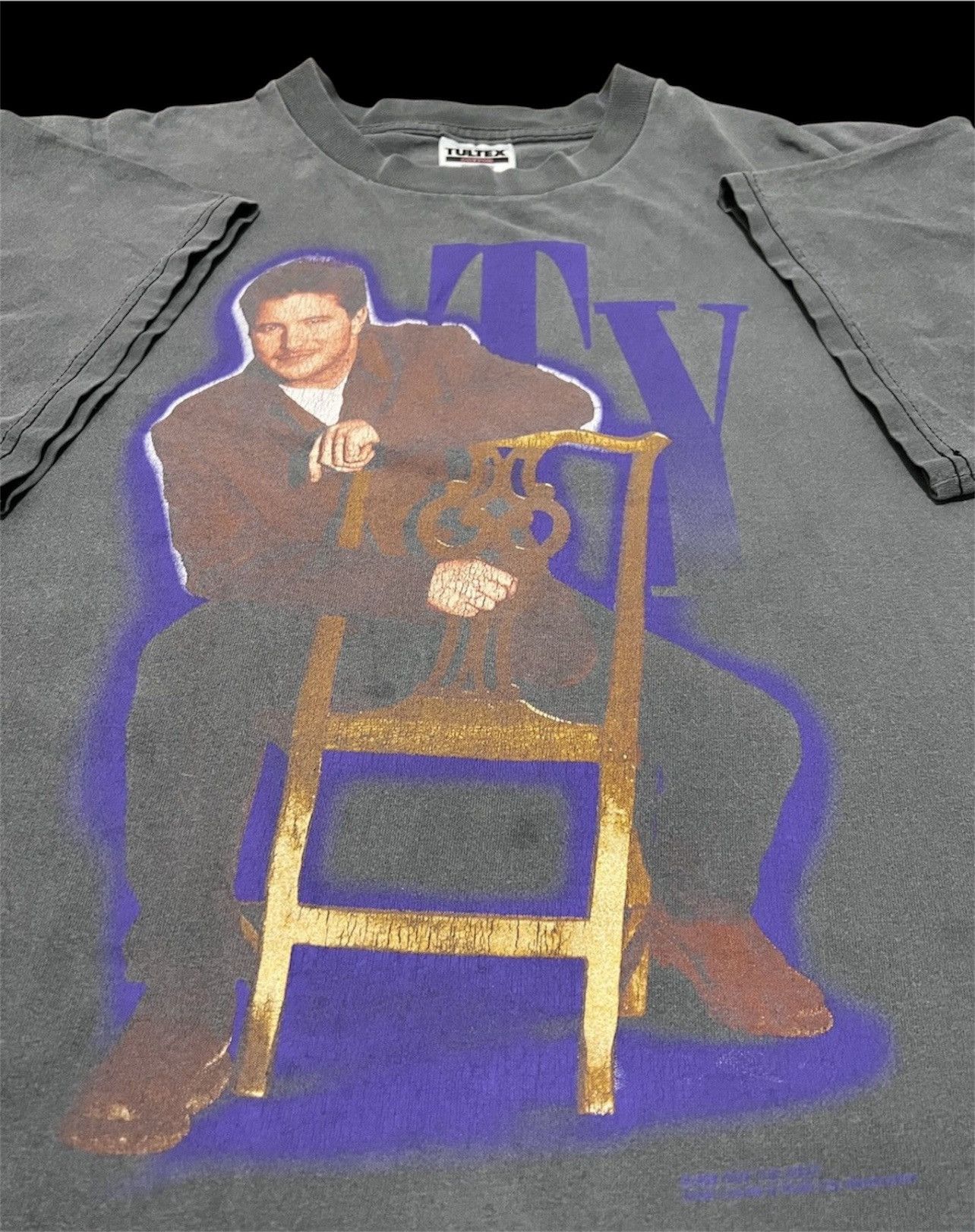 Band Tees Vintage 90s Ty Herndon Tour Tee Faded Thrashed Country music Size US L / EU 52-54 / 3 - 1 Thumbnail
