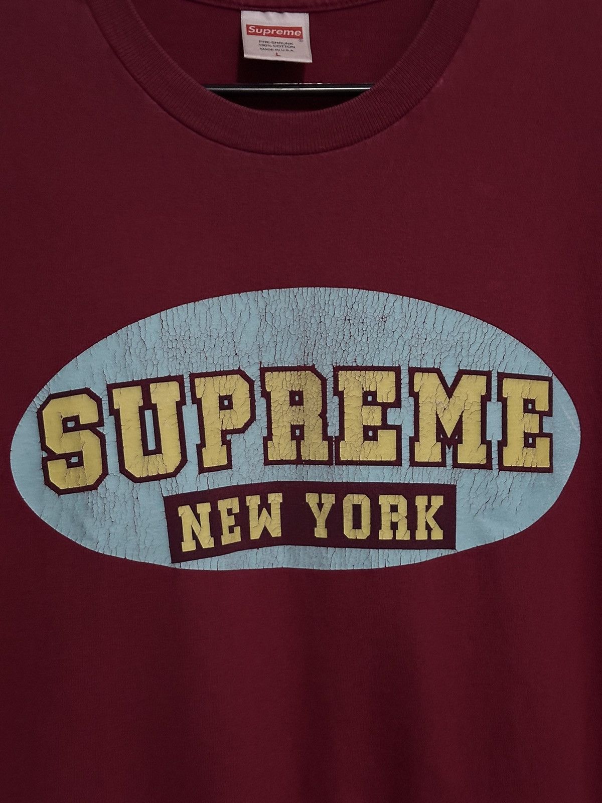 Supreme Supreme New York Tee Size US L / EU 52-54 / 3 - 2 Thumbnail