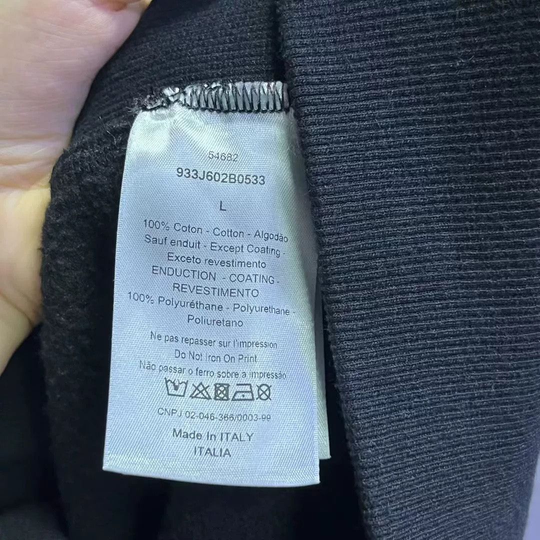 Dior Dior Black Printed Hooded Sweatshirt Size US L / EU 52-54 / 3 - 3 Thumbnail