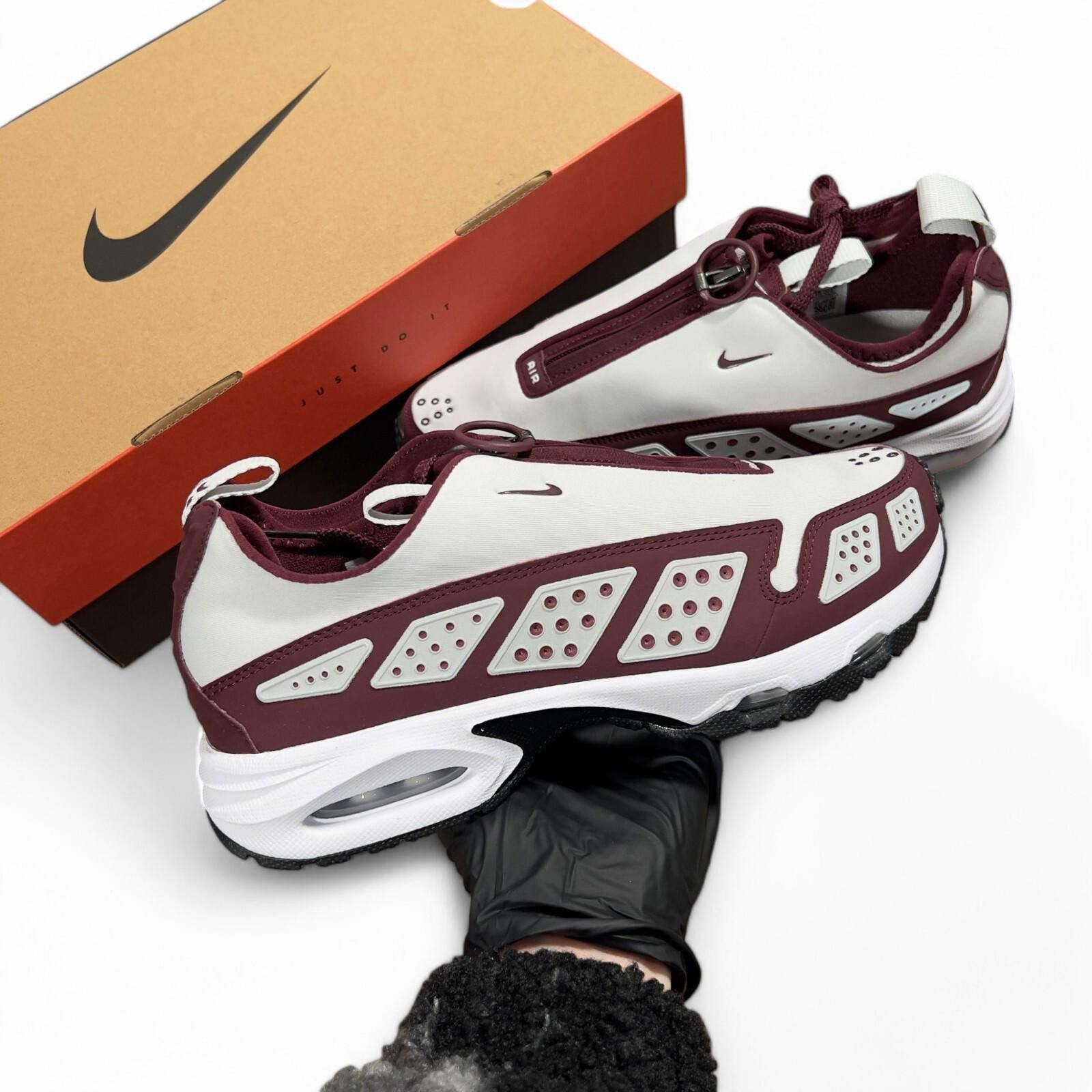 Nike 💥 Nike Air Max SNDR UK 6 Photon Dust Night Maroon Zip-Up Size US 8.5 / IT 38.5 - 1 Thumbnail