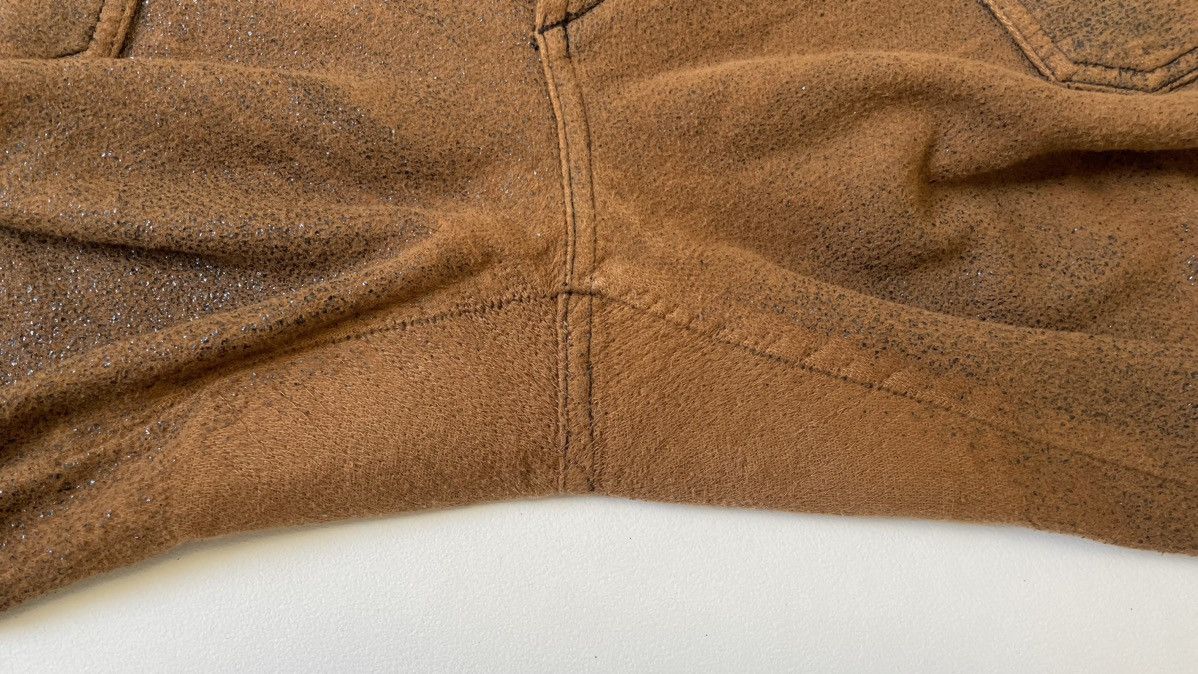 Maison Margiela Early 2000s Cracked Leather Effect Utility Trousers Size US 34 / EU 50 - 19 Thumbnail