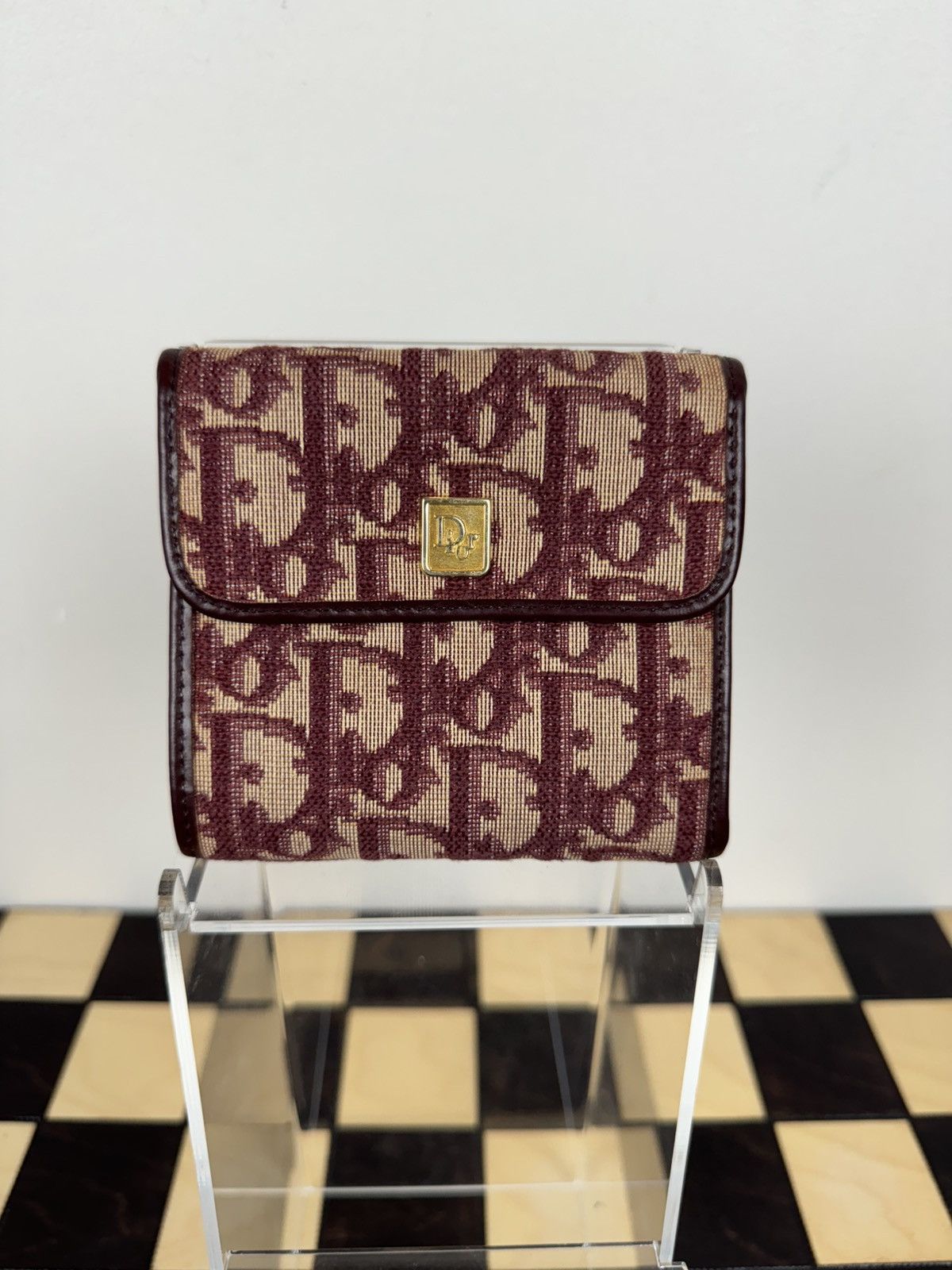 Dior Vintage rare leather wallet Christian Dior original luxury Size ONE SIZE - 1 Thumbnail