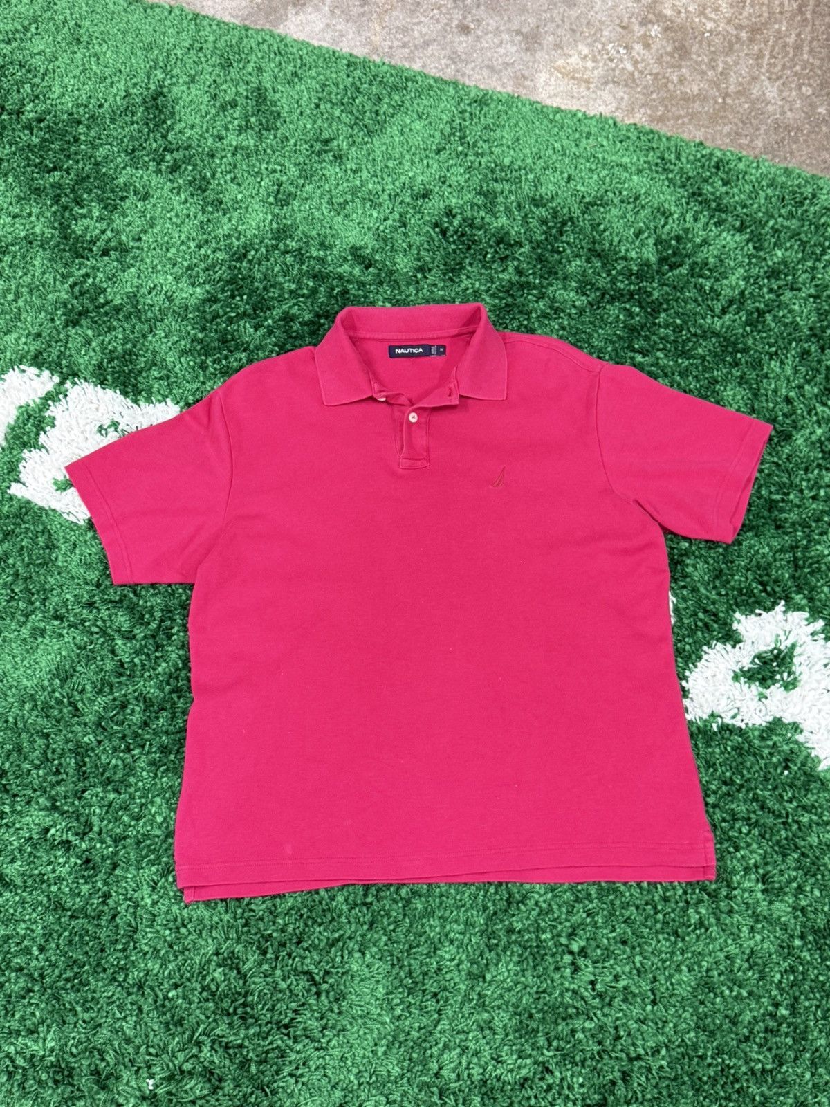Nautica Nautica Pink Logo Polo Shirt Medium 90s Y2k Size US M / EU 48-50 / 2 - 1 Thumbnail