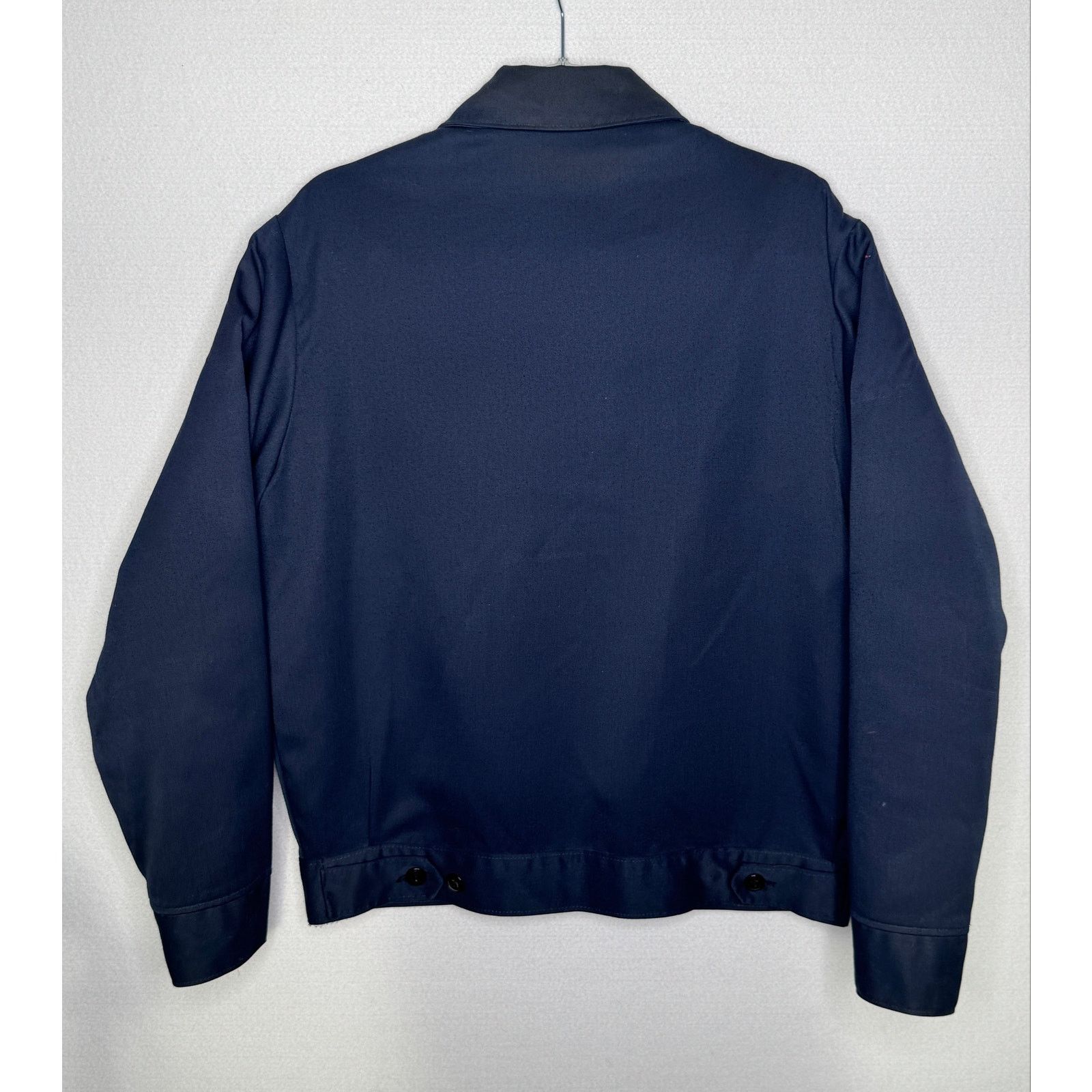 Vintage 1980s Navy Workwear Jacket Removable Orange Liner Men’s L Size US L / EU 52-54 / 3 - 2 Thumbnail