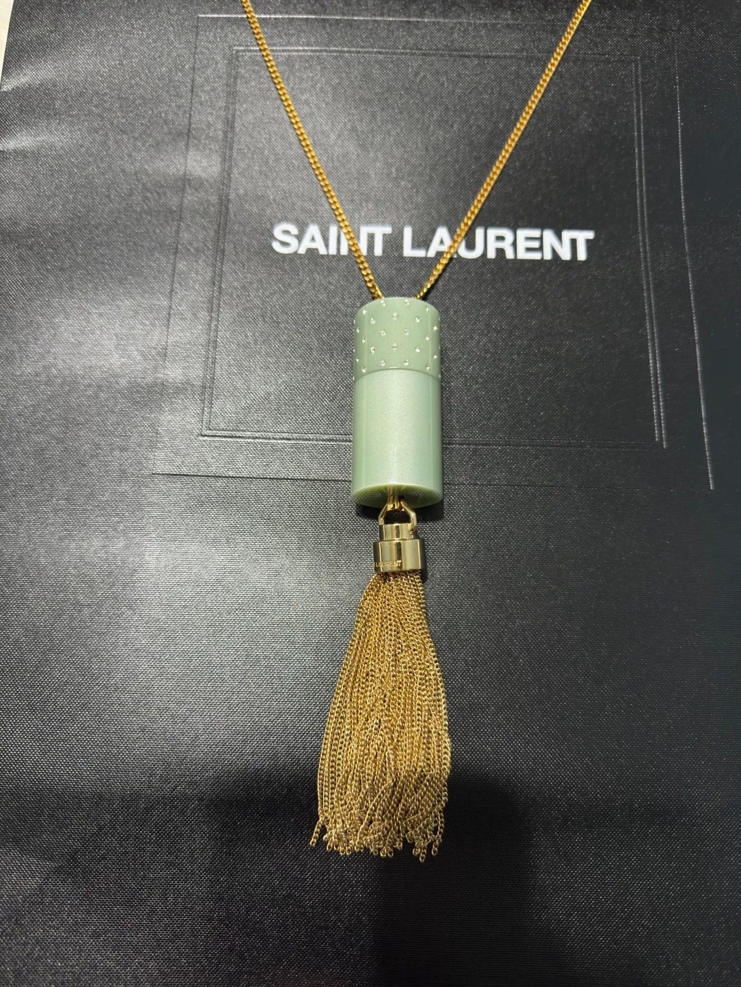 Saint Laurent Paris saint laurent crystal tassel necklace Size ONE SIZE - 1 Thumbnail
