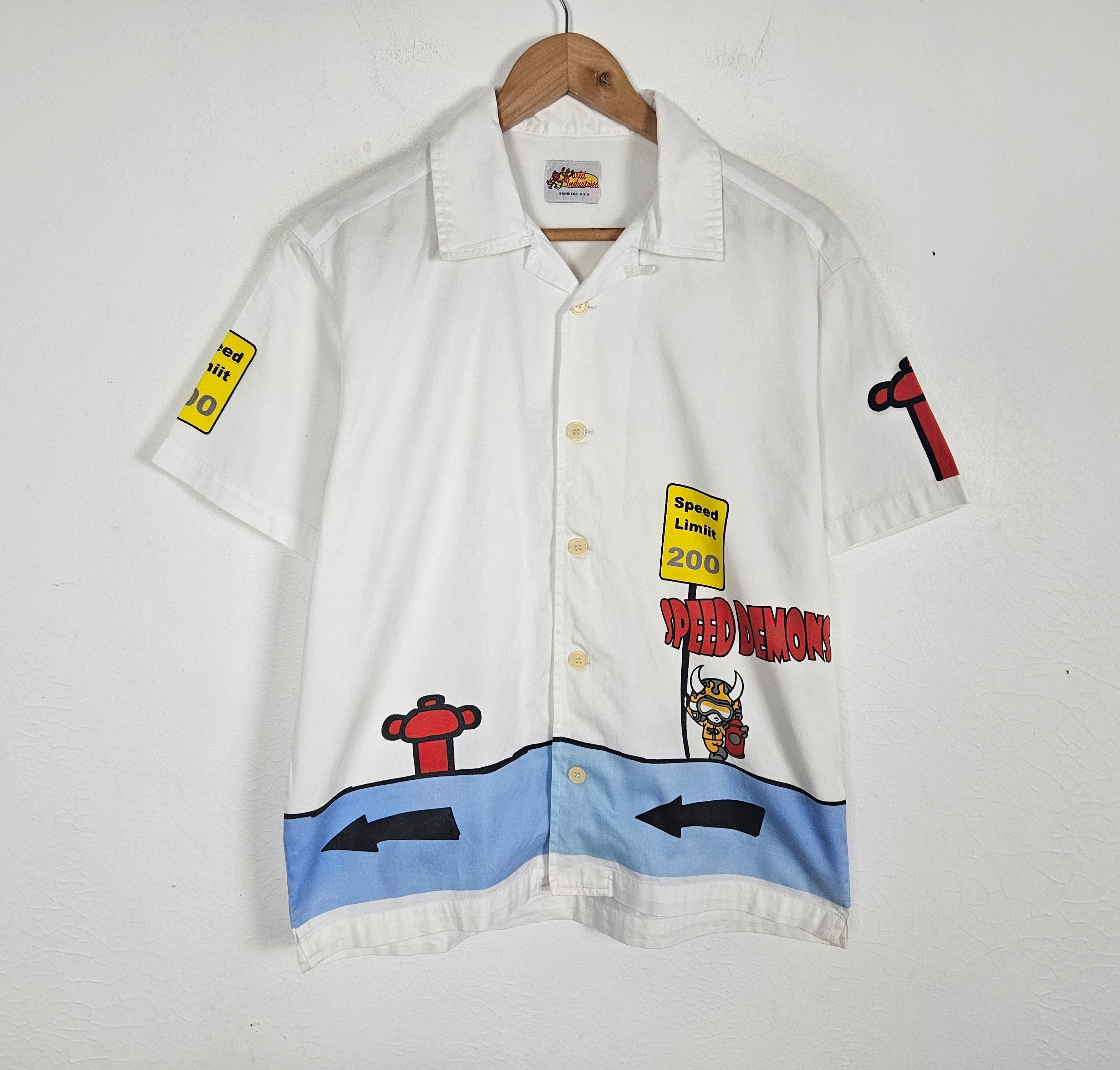 Shorty's Skateboards Vintage World industries skate casual shirt Size US L / EU 52-54 / 3 - 3 Thumbnail