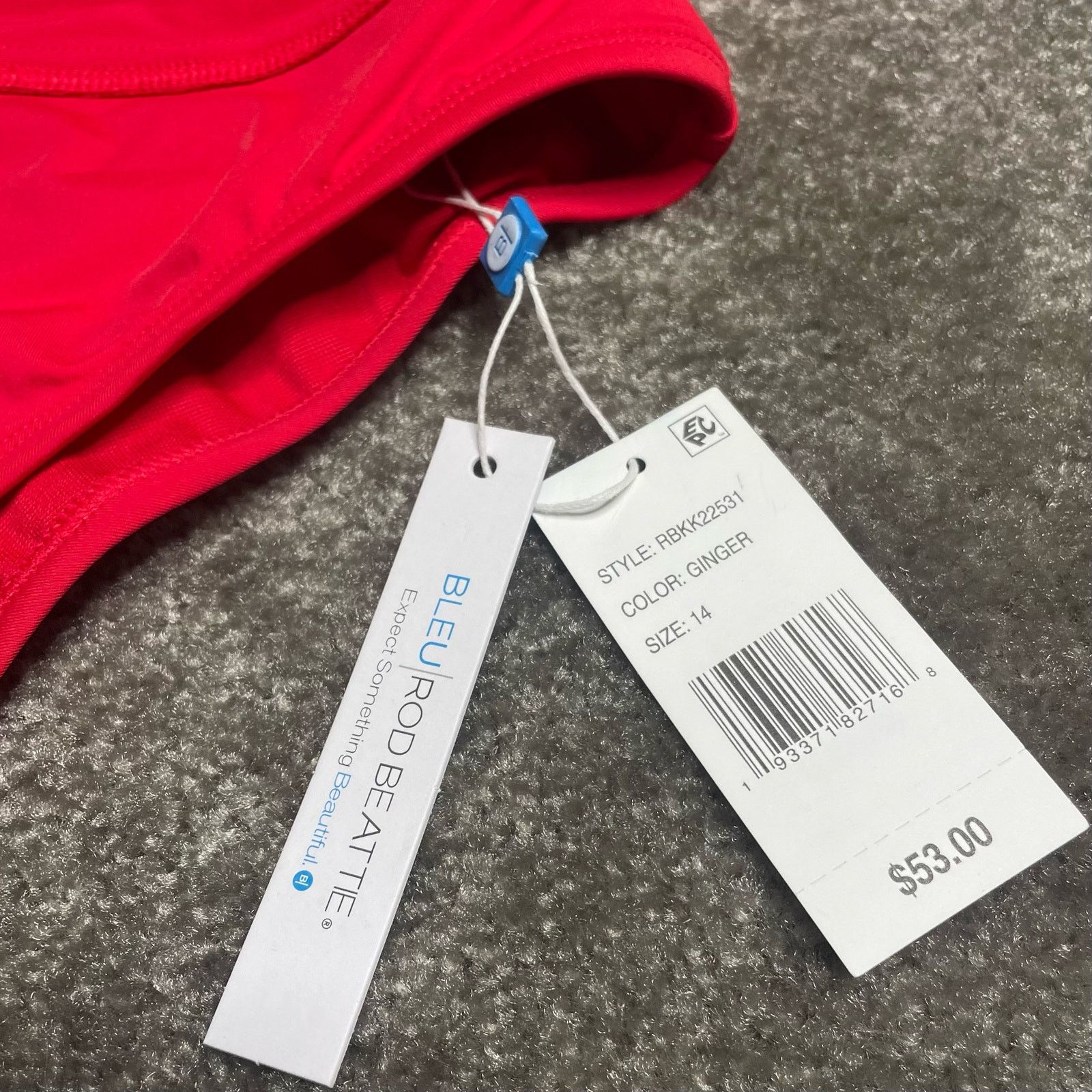 Other NWT $132 Bleu Rod Beattie Red Bikini Size ONE SIZE - 10 Thumbnail