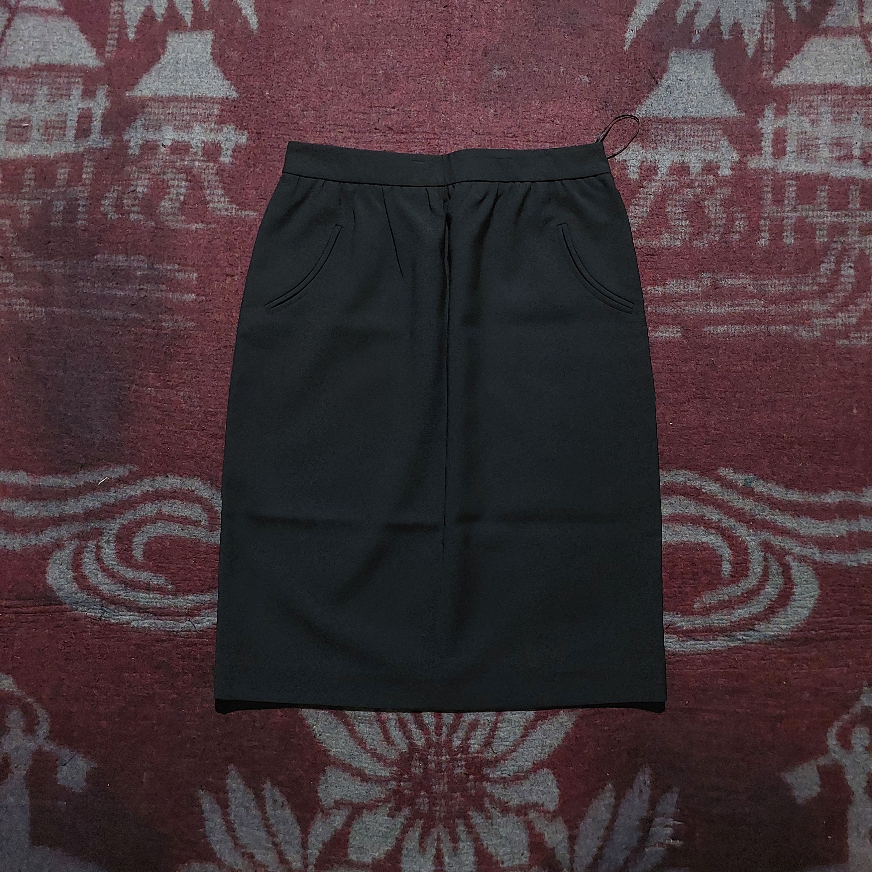 Jil Sander Jil sander nylon black midi skirt Size 30" / US 8 / IT 44 - 1 Thumbnail