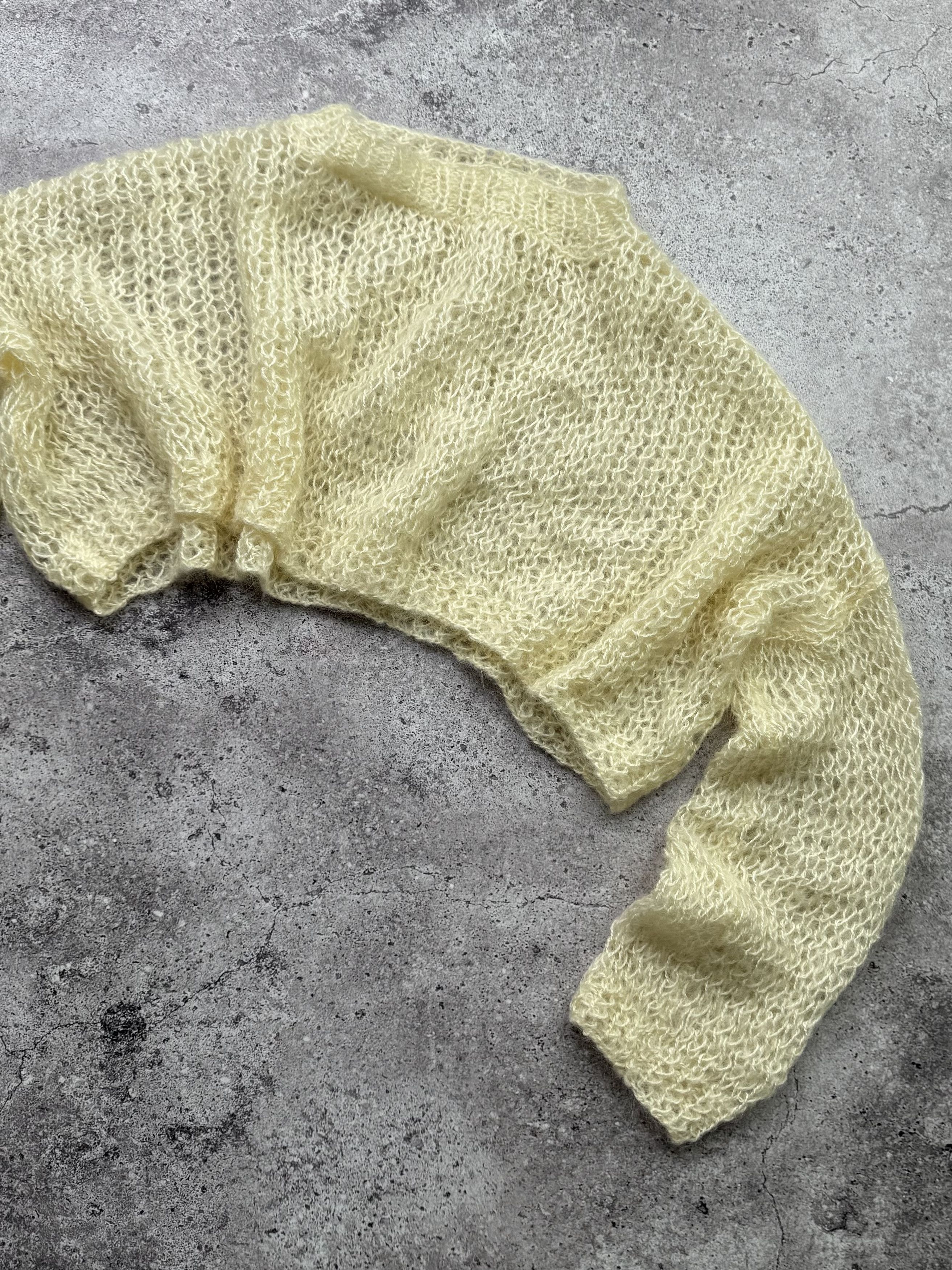 Hysteric Glamour Vintage Mesh Cropped Sweater C643(V354)(E8) Size M / US 6-8 / IT 42-44 - 3 Thumbnail
