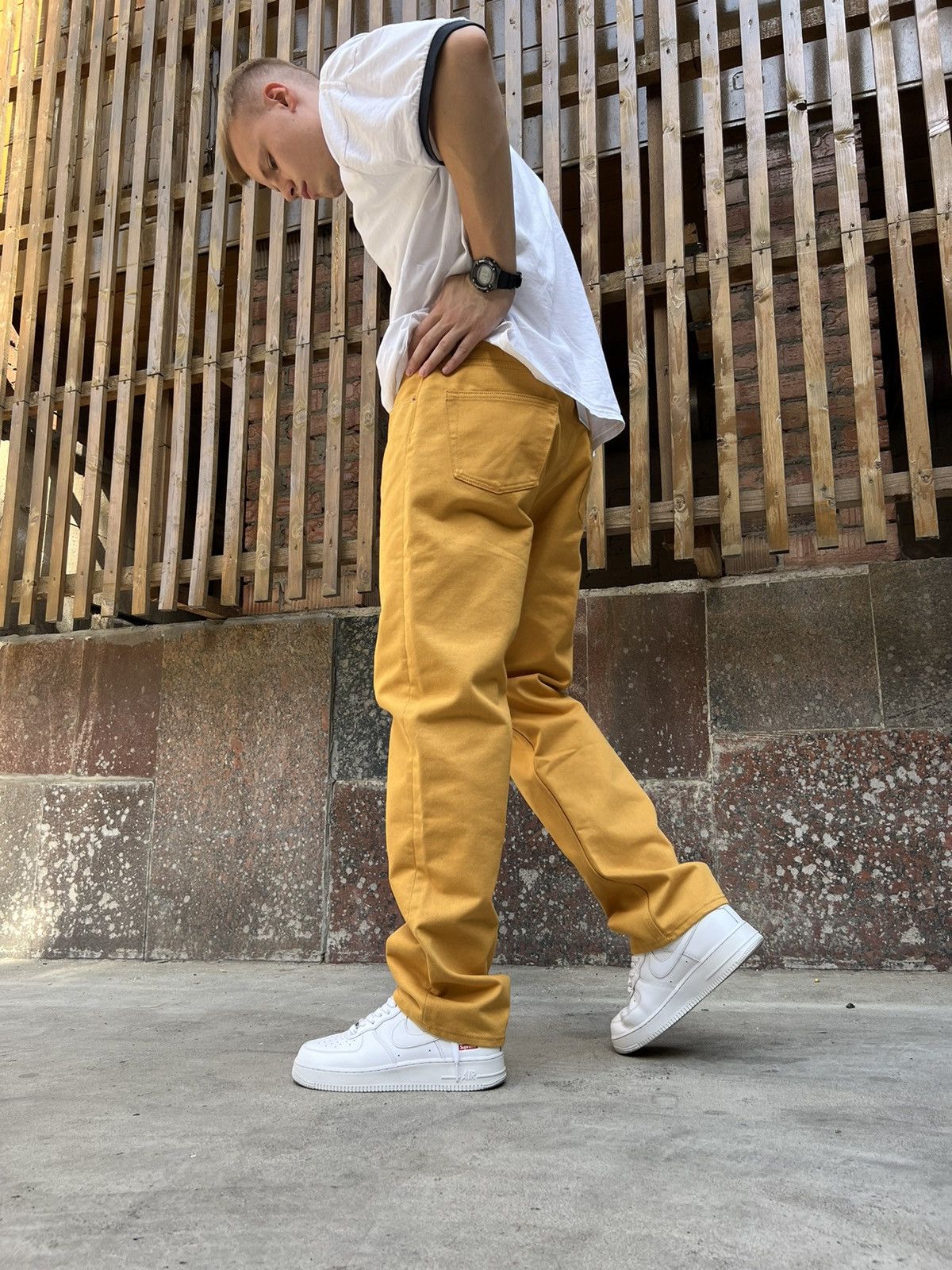 Calvin Klein × Heron Preston Heron Preston Calvin Klein Orange 2.0 Jeans Size US 30 / EU 46 - 14 Thumbnail
