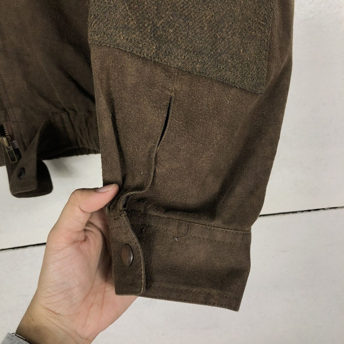 Japanese Brand 🔥VINTAGE BIKER SUEDE FLY JACKET CROSSBREED ISSEY MIYAKE Size US M / EU 48-50 / 2 - 17 Thumbnail