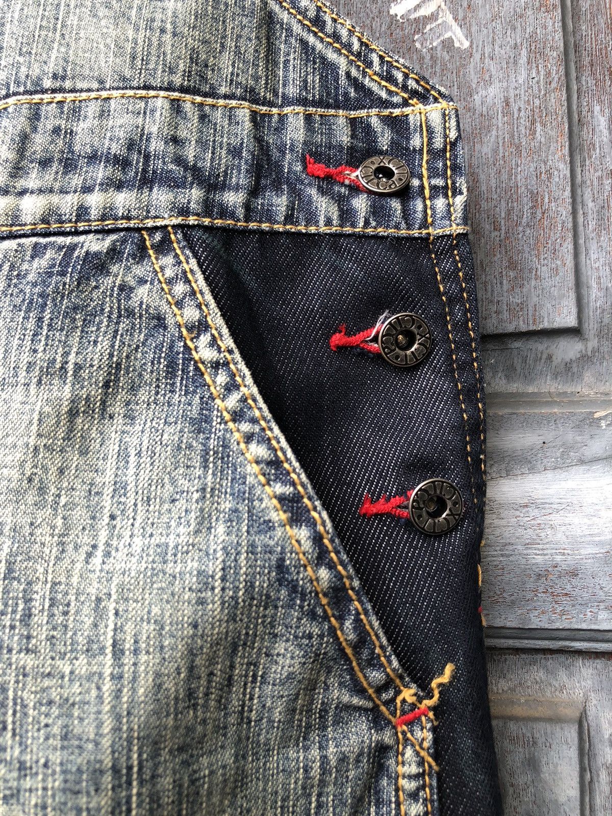 Fubu 🍻Send Your OFFER🍻 ✨LIKE NEW✨ Fubu Y2k Denim Overall Skirt Size 36" / US 14 / IT 50 - 8 Thumbnail