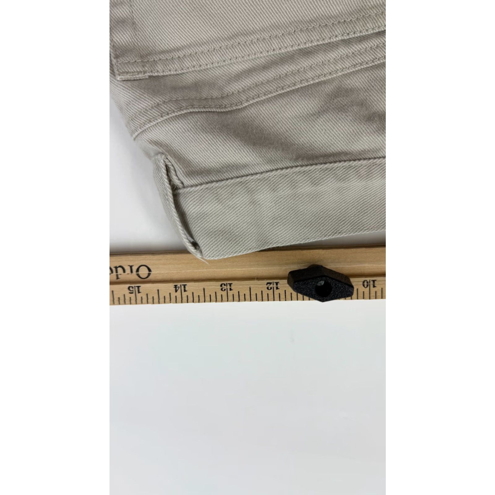Eddie Bauer VINTAGE Eddie Bauer Pants Womens 10 Beige Flat Front Straight Leg 5 Pockets 90s Size 32" / US 10 / IT 46 - 6 Thumbnail