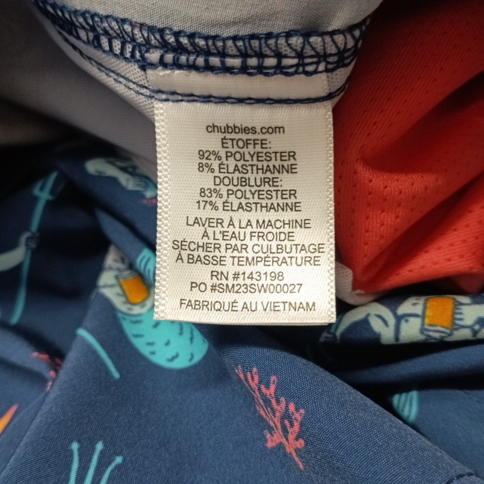 Chubbies Chubbies Men's The Triton The Sea Swim Trunks Size M 5.5 Ins Size US 28 / EU 44 - 8 Thumbnail