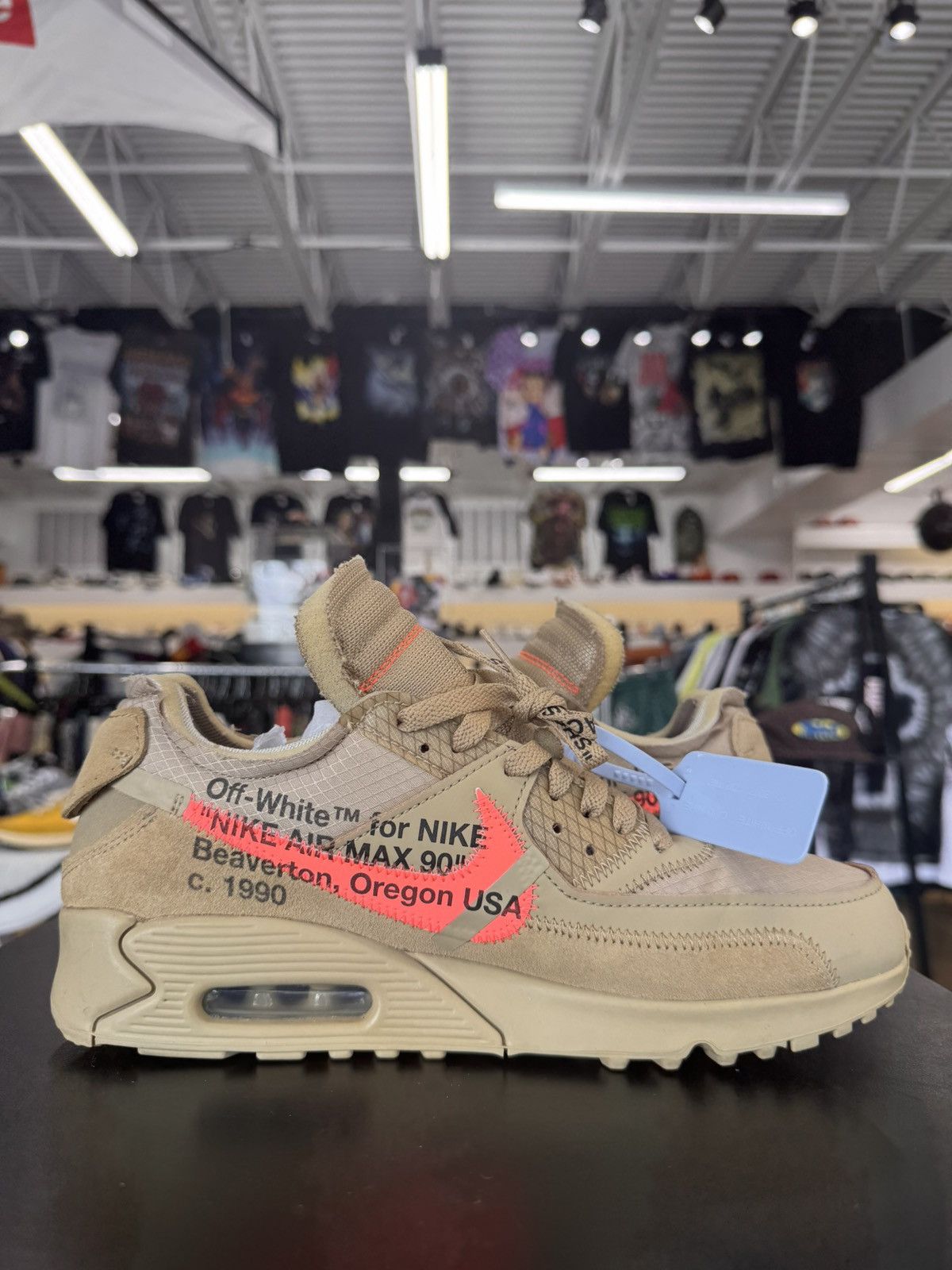 Nike × Off-White Nike Air Max 90 Off White Desert Ore Size 9 (2019) Size US 9 / EU 42 - 3 Thumbnail