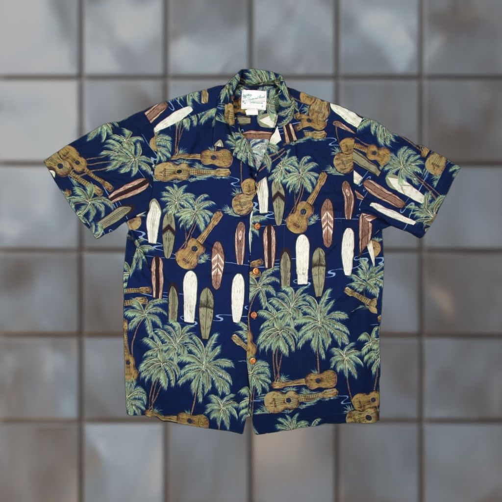 Vintage VINTAGE Diamond Head Sportswear Shirt Mens M Blue Button Up Surf Ukulele Diamond Head Sportswear Shirt Mens M Blue Button Up Surf Ukulele Size US M / EU 48-50 / 2 - 1 Thumbnail