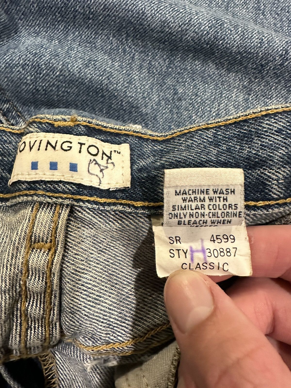 Covington × Vintage Vintage Covington Blue Straight leg Denim Jeans Size US 31 - 10 Thumbnail