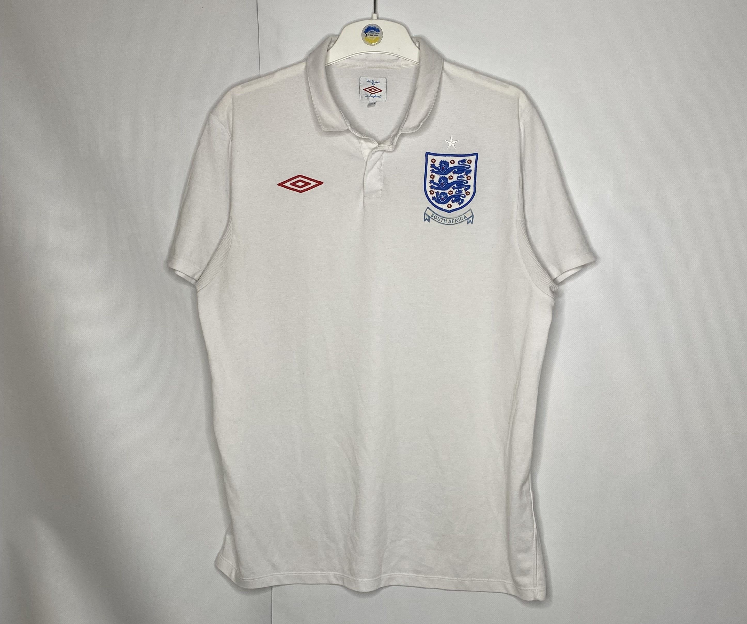 UEFA × Umbro ENGLAND TEAM 2009 2010 HOME FOOTBALL SHIRT SOCCER JERSEY Size US M / EU 48-50 / 2 - 1 Thumbnail