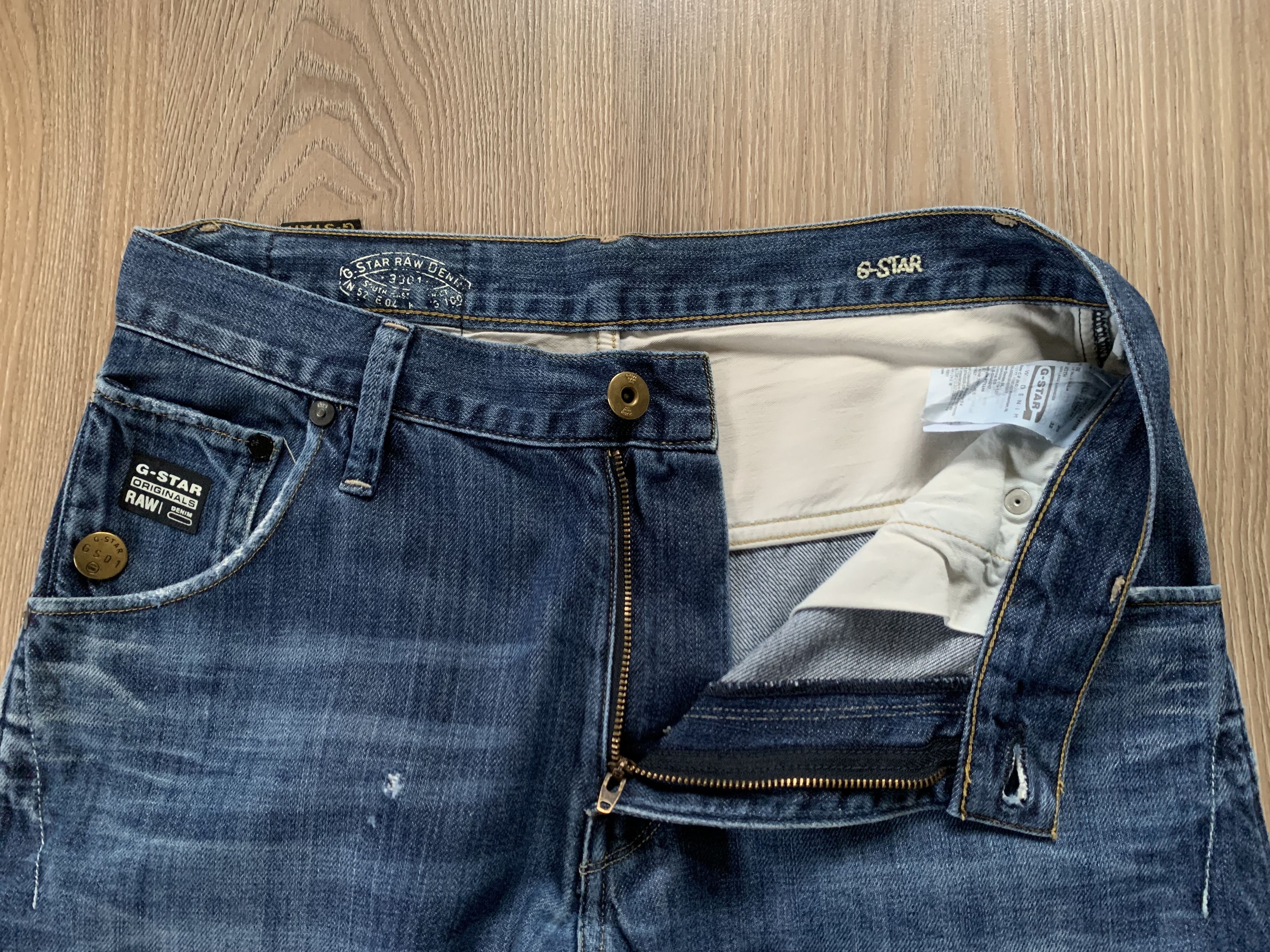 G-Star G-Star Raw Arc 3D Loose Tapered Light Blue Jeans Size US 29 - 6 Thumbnail