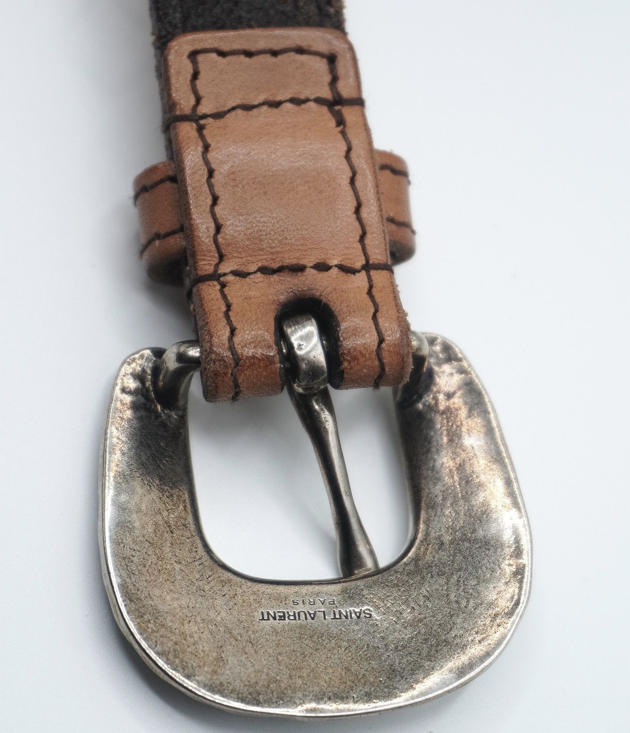 Saint Laurent Paris SAINT LAURENT By HEDI SLIMANE F/W 2014 Western Belt 85 Size 32 - 5 Thumbnail