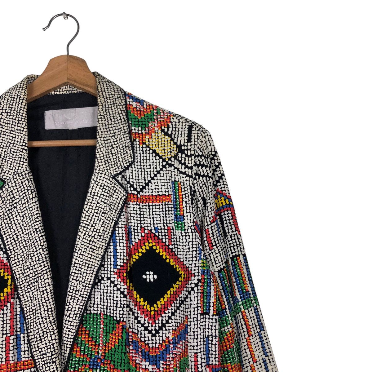 Japanese Brand 🔥Vintage Pleated Design Jacket Platinum Usa Mix Colour Size US M / EU 48-50 / 2 - 6 Thumbnail