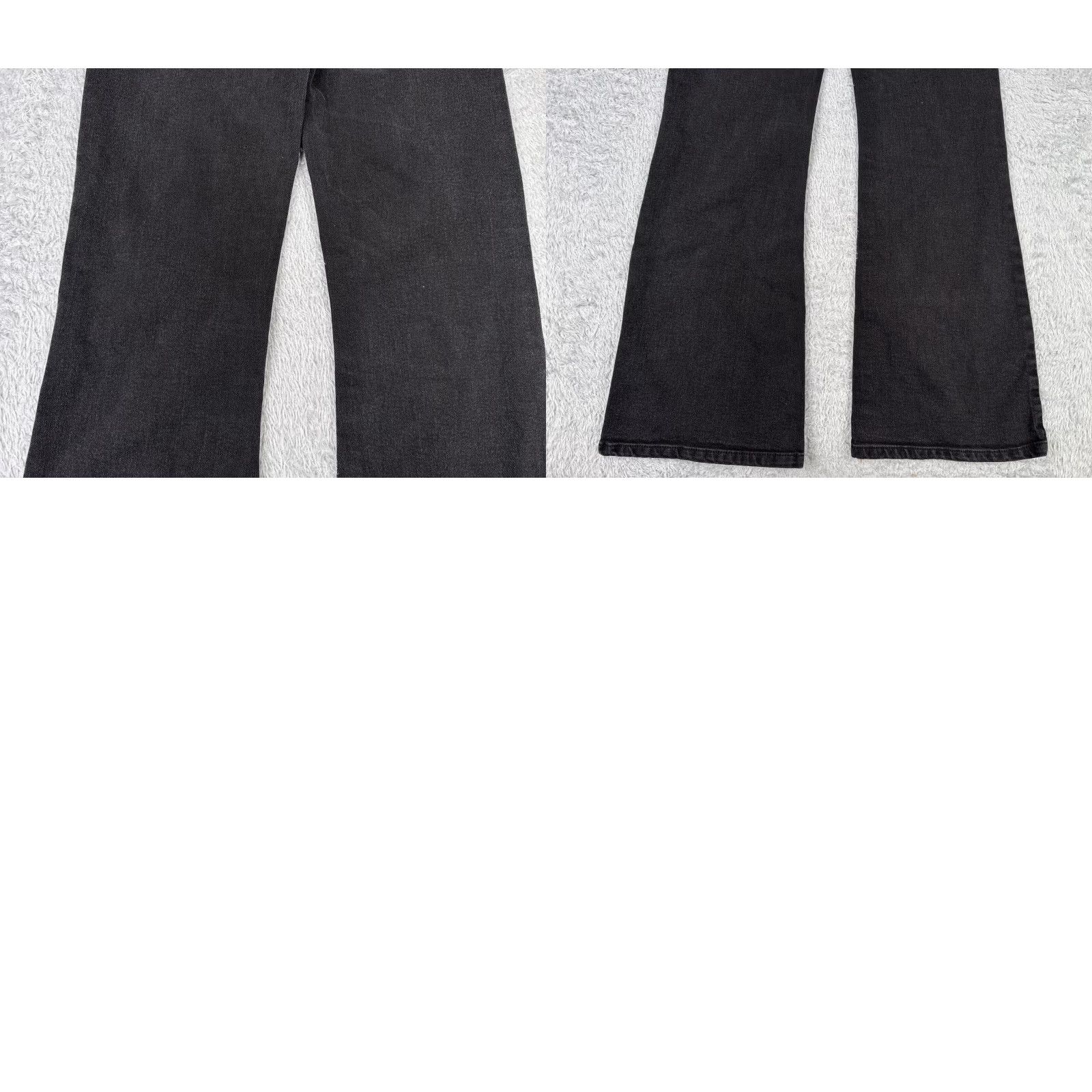 Rsq RSQ Jeans Womens 23 Black Denim Flared High Rise Cotton Blend 23x30 Shirt? Size 40" / US 18 - 10 Thumbnail