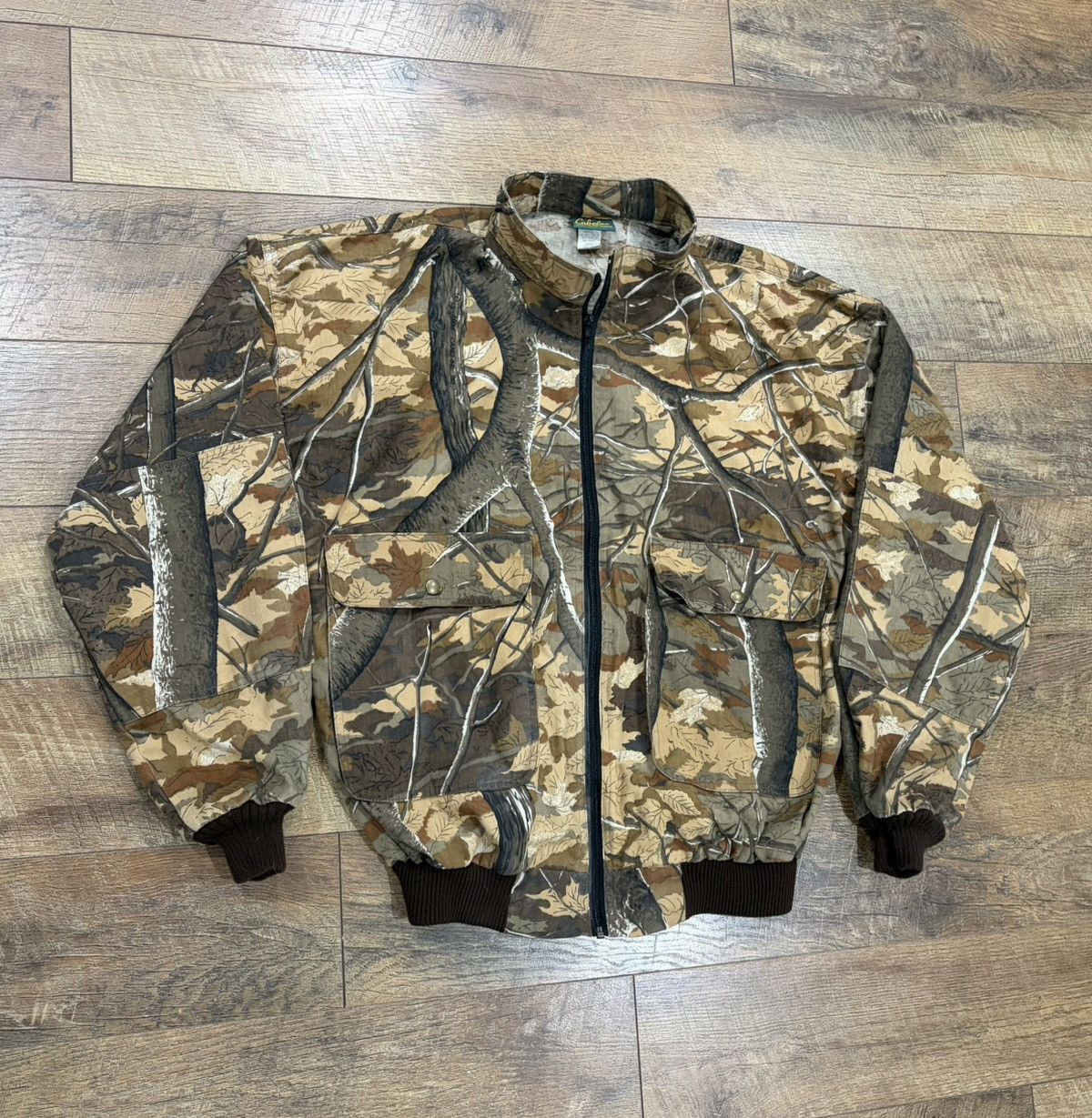 Cabelas Vintage 90s Cabela’s Tree Camo Bomber Jacket Boxy XL USA Size US XL / EU 56 / 4 - 1 Thumbnail