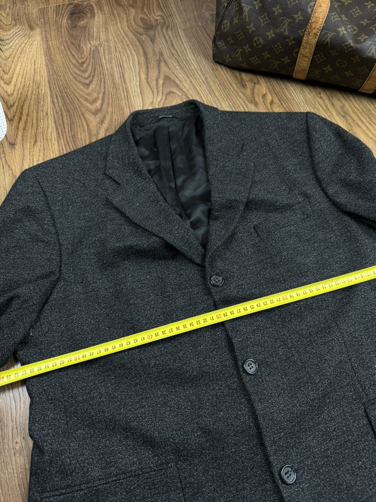 Loro Piana Vintage wool blazer Loro Piana Tweed original luxury item Size 54R - 4 Thumbnail