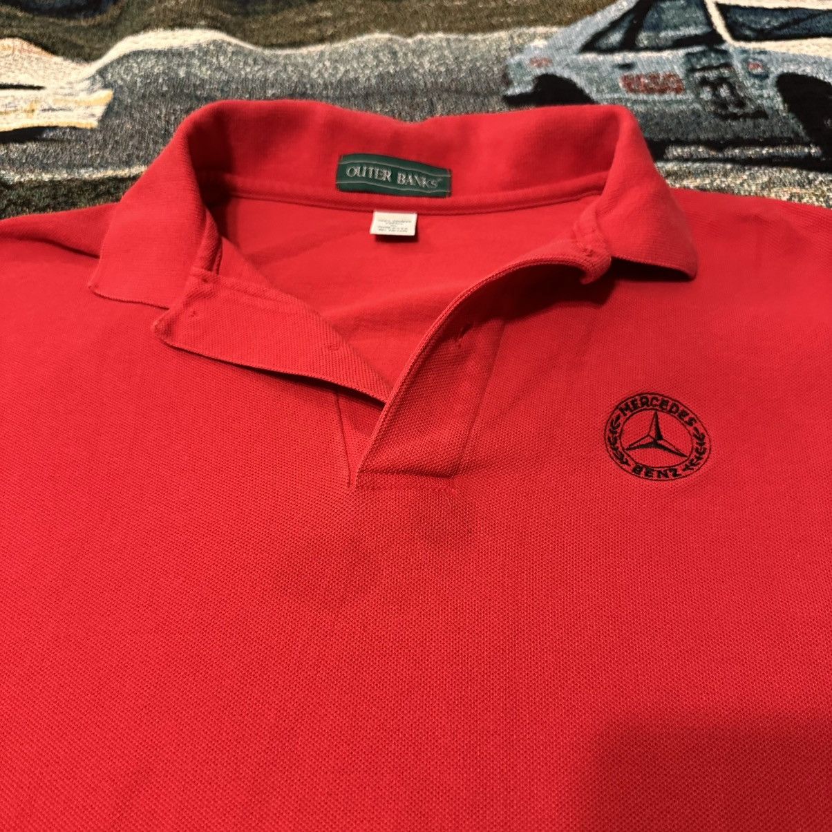 Mercedes-Benz × Vintage VINTAGE - Mercedes Benz - Outer Banks Polo XL Size US XL / EU 56 / 4 - 3 Thumbnail