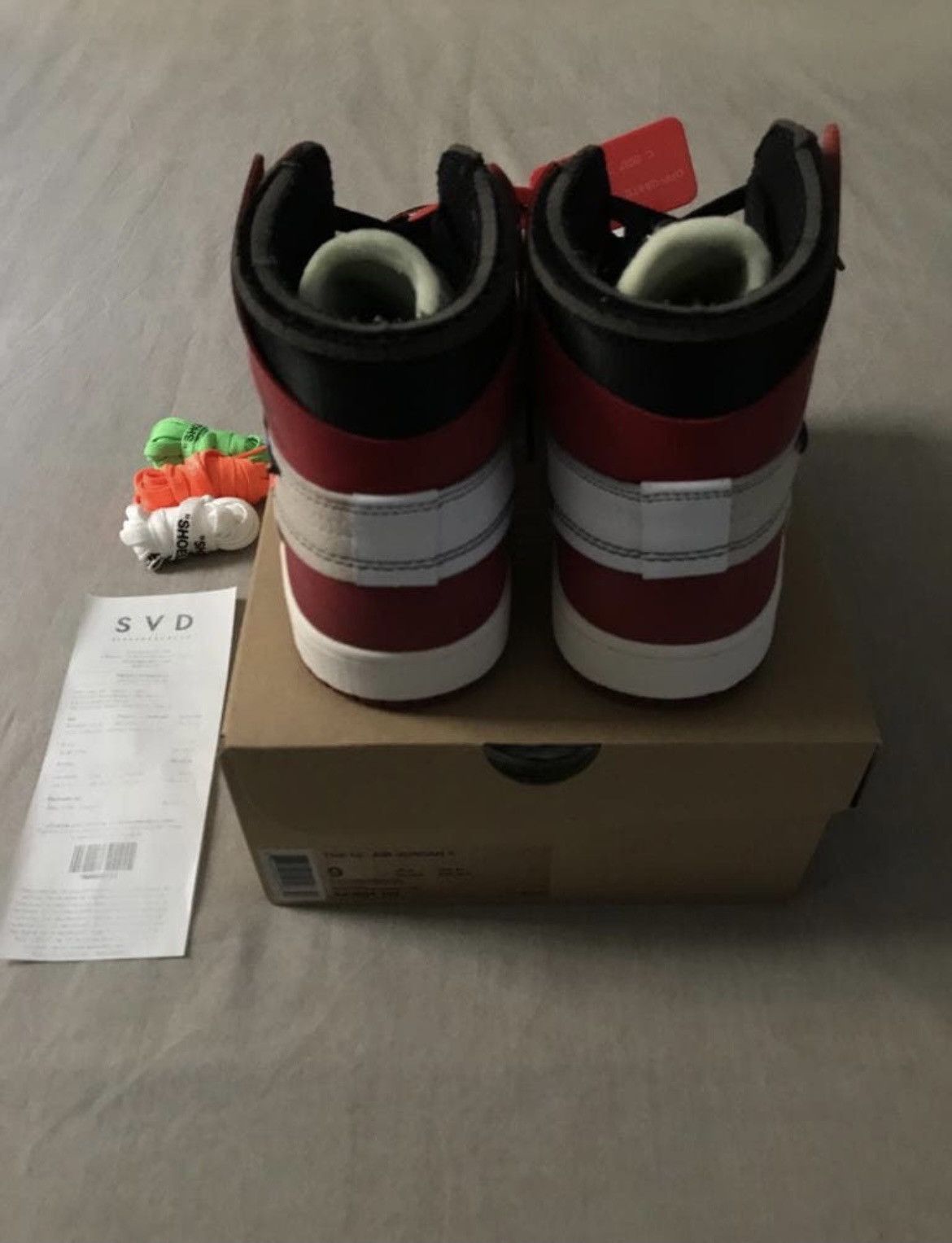 Jordan Brand × Nike × Off-White Jordan 1 Retro High Off-White Chicago Size US 9 / EU 42 - 5 Thumbnail