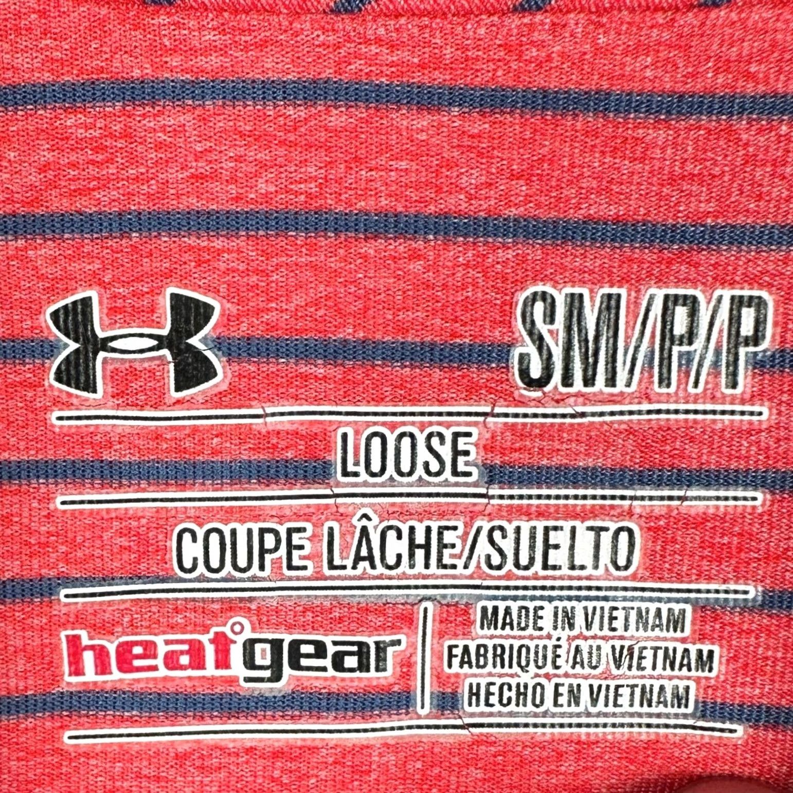 Under Armour Under Armour Polo Shirt Mens Small Red Navy HeatGear Loose Golf Rugby Stretch Size US S / EU 44-46 / 1 - 4 Thumbnail