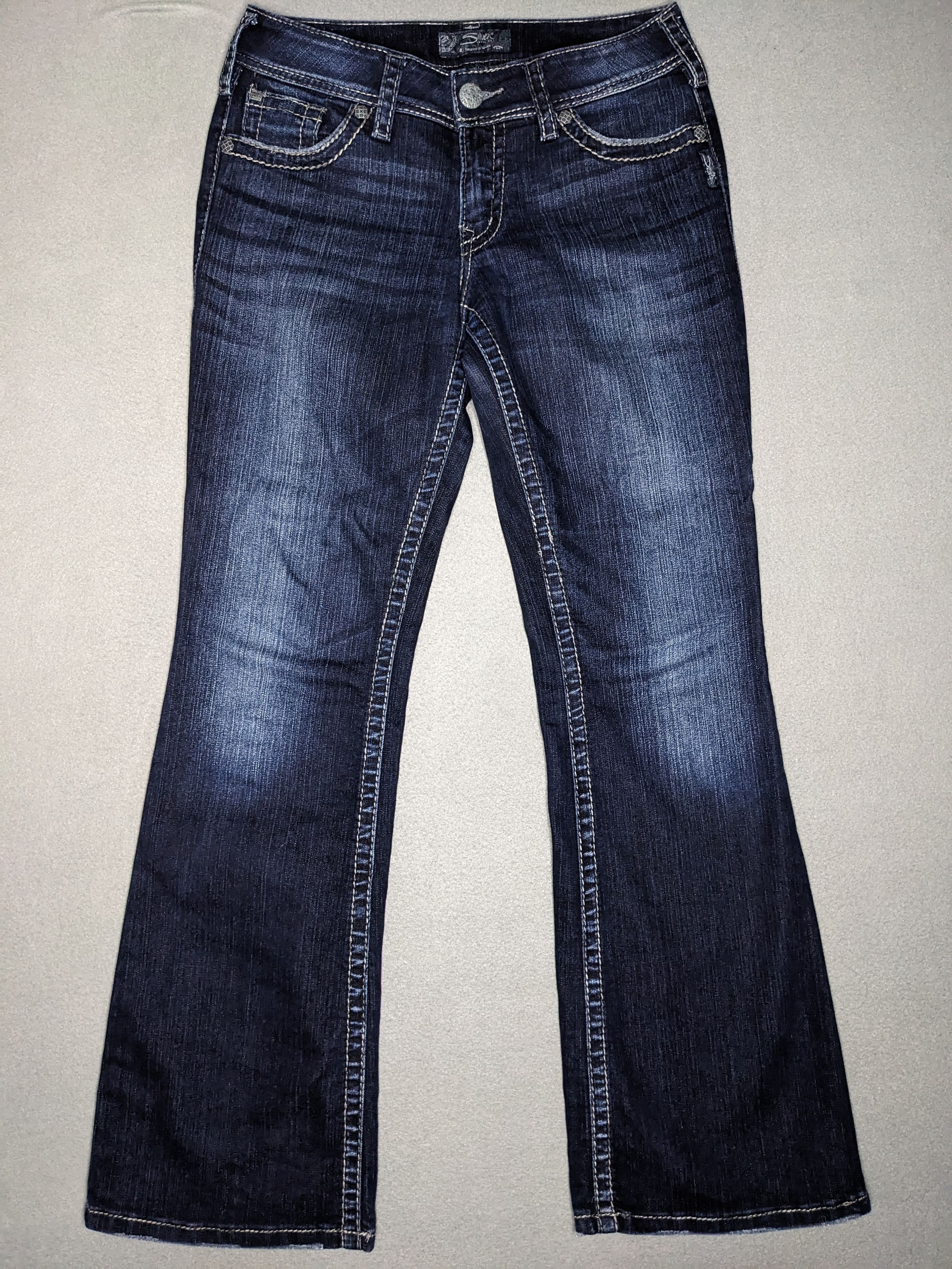 Silver Jeans Co. Silver Jeans Suki Surplus 30x32 Bootcut Denim Flap Pocket Size 30" / US 8 / IT 44 - 1 Thumbnail
